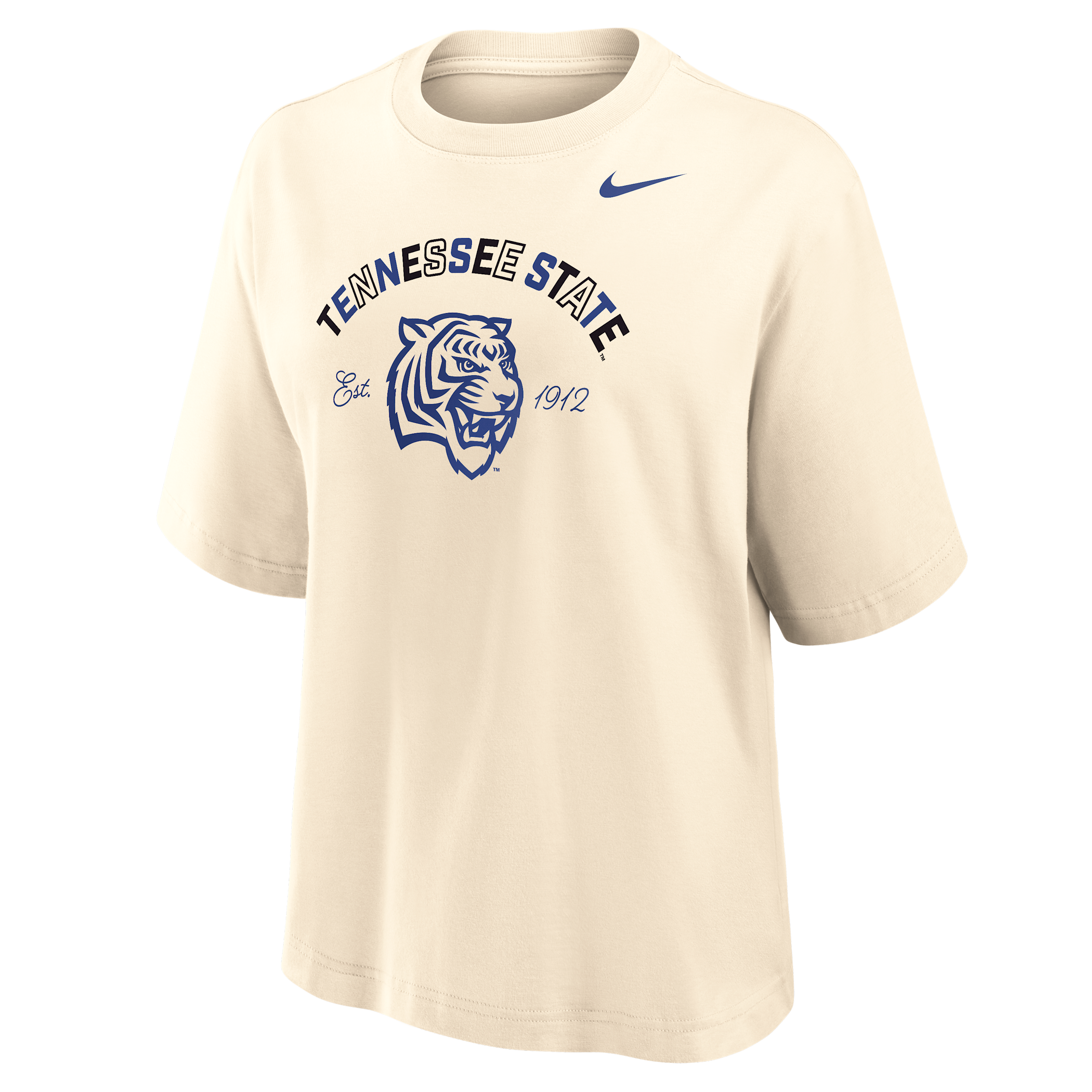 Nike Women's College (tennessee State University) Boxy Cotton T-shirt In Neutral