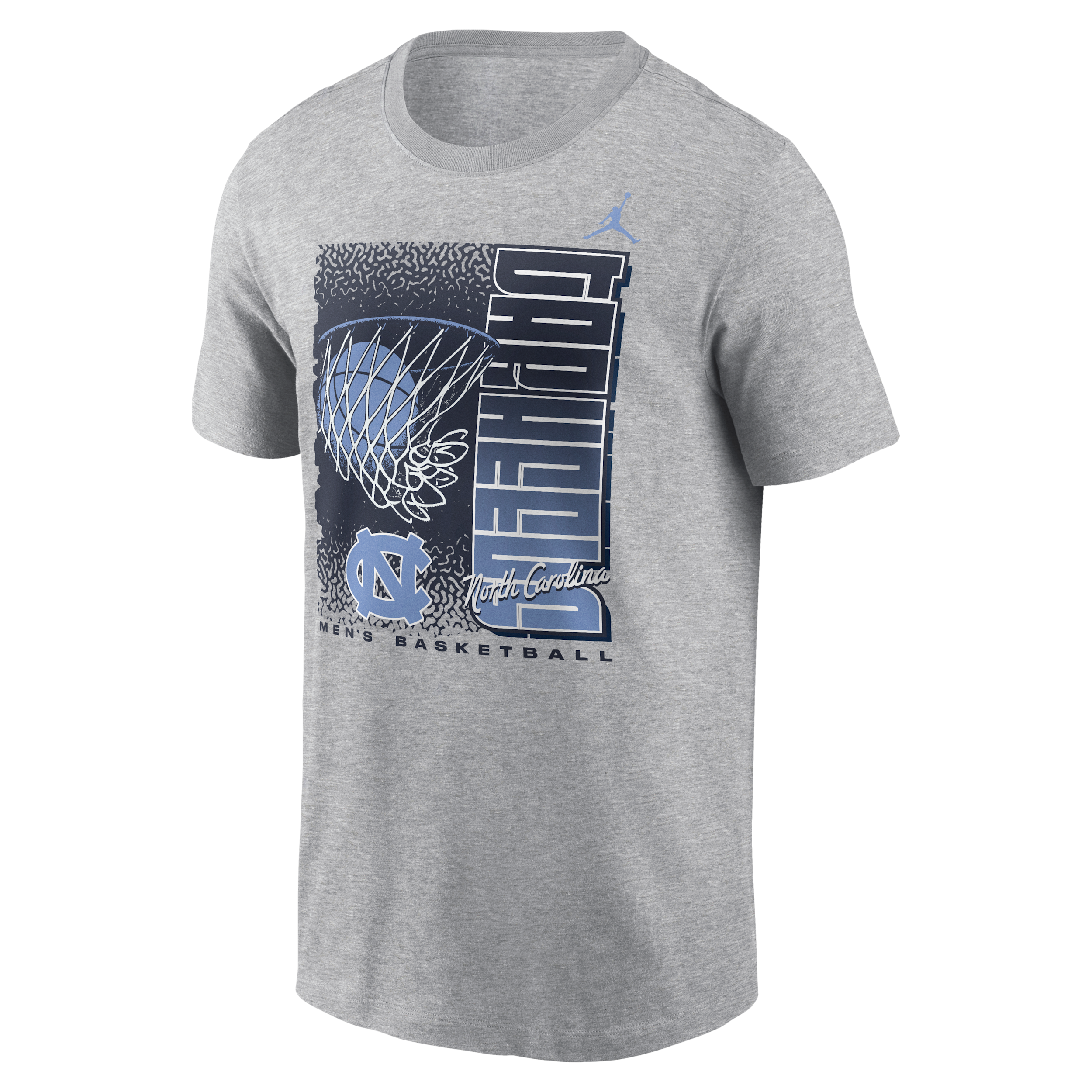 Jordan Men's Heather Gray North Carolina Tar Heels Basketball Refresh T-Shirt - Heather Gray