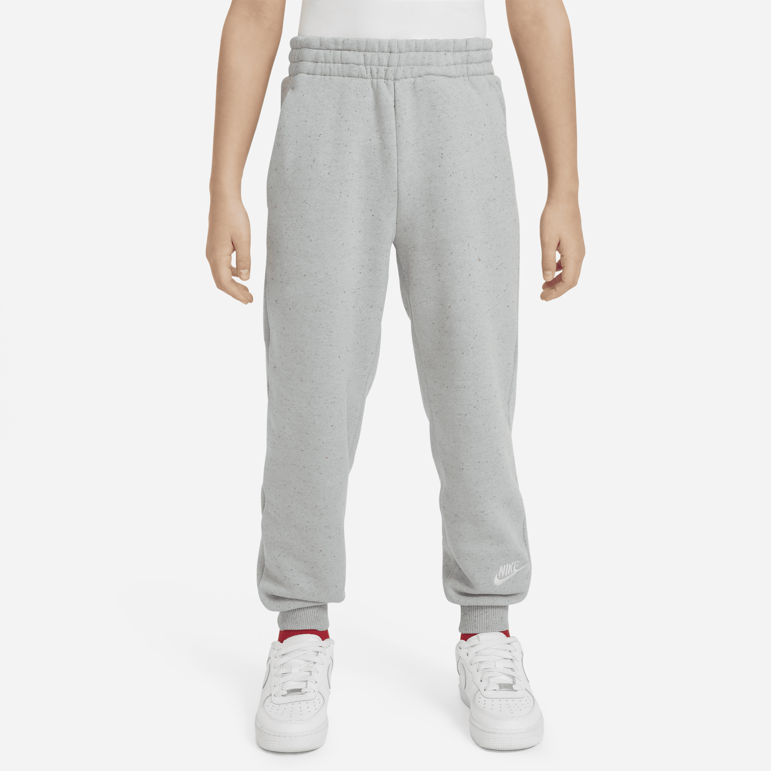 Shop Nike Sportswear Icon Fleece Easyon Big Kids' Loose Jogger Pants In Grey