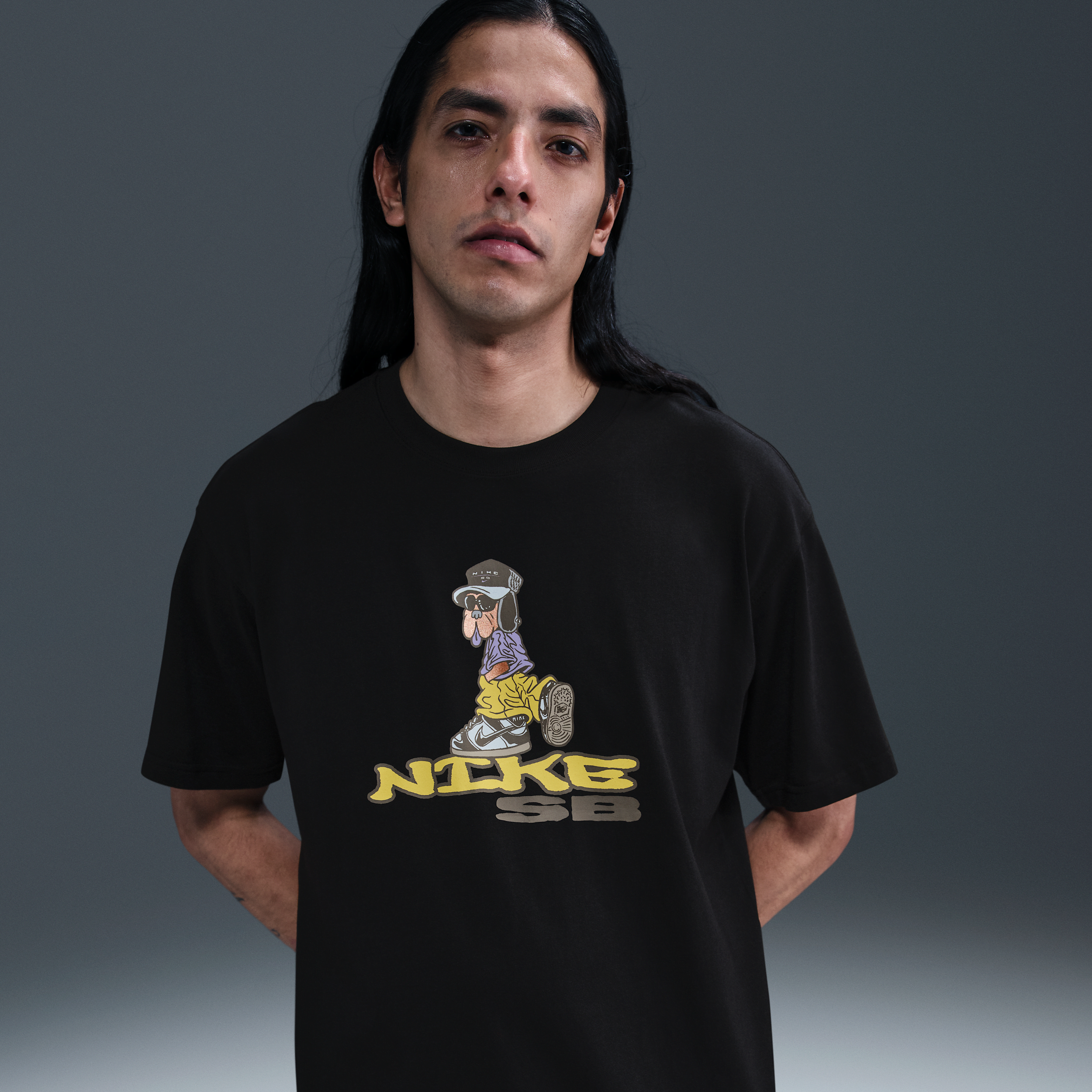 Nike Men's  Sb Max90 Skate T-shirt In Black