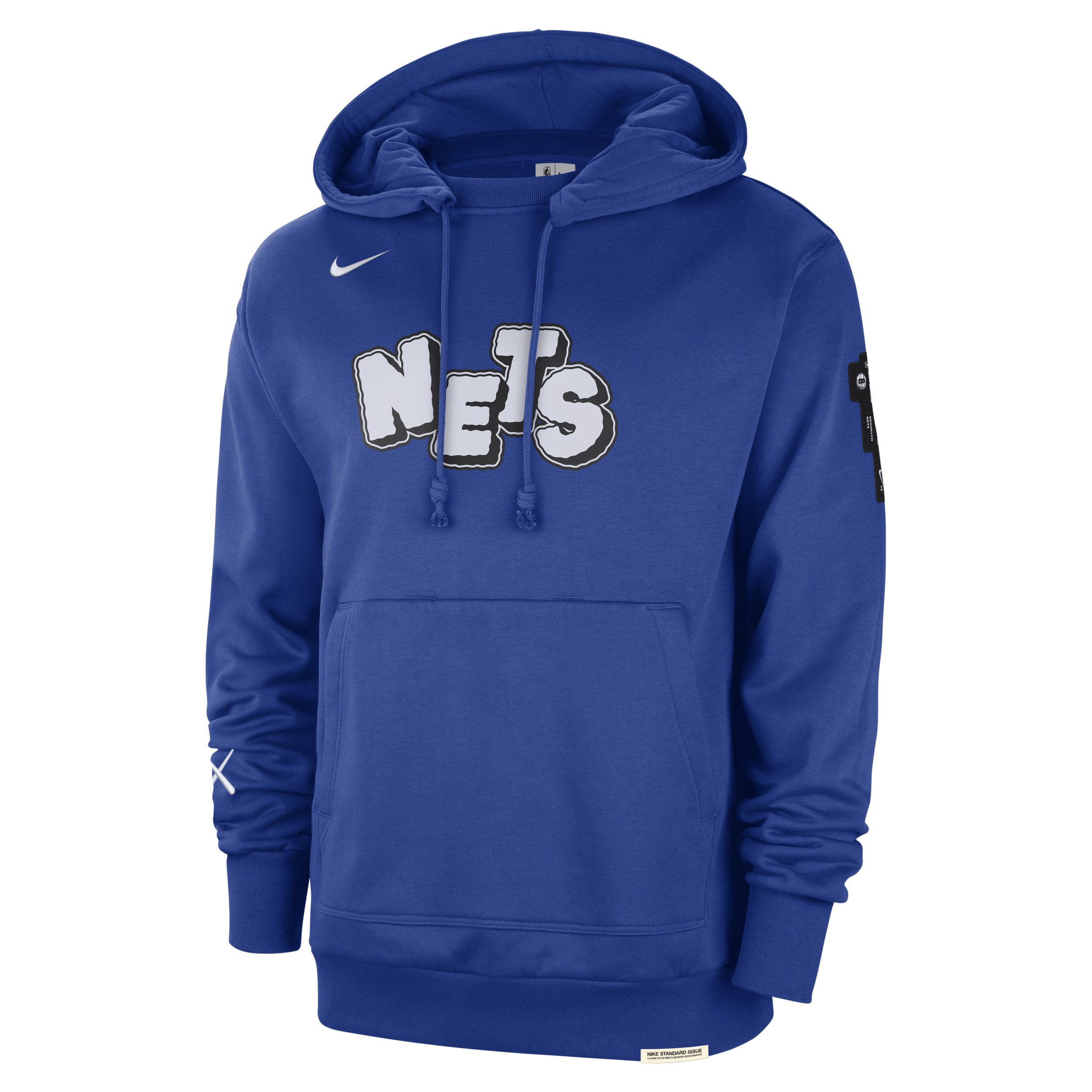 Shop Nike Brooklyn Nets Standard Issue 2023/24 City Edition  Men's Nba Courtside Hoodie In Blue