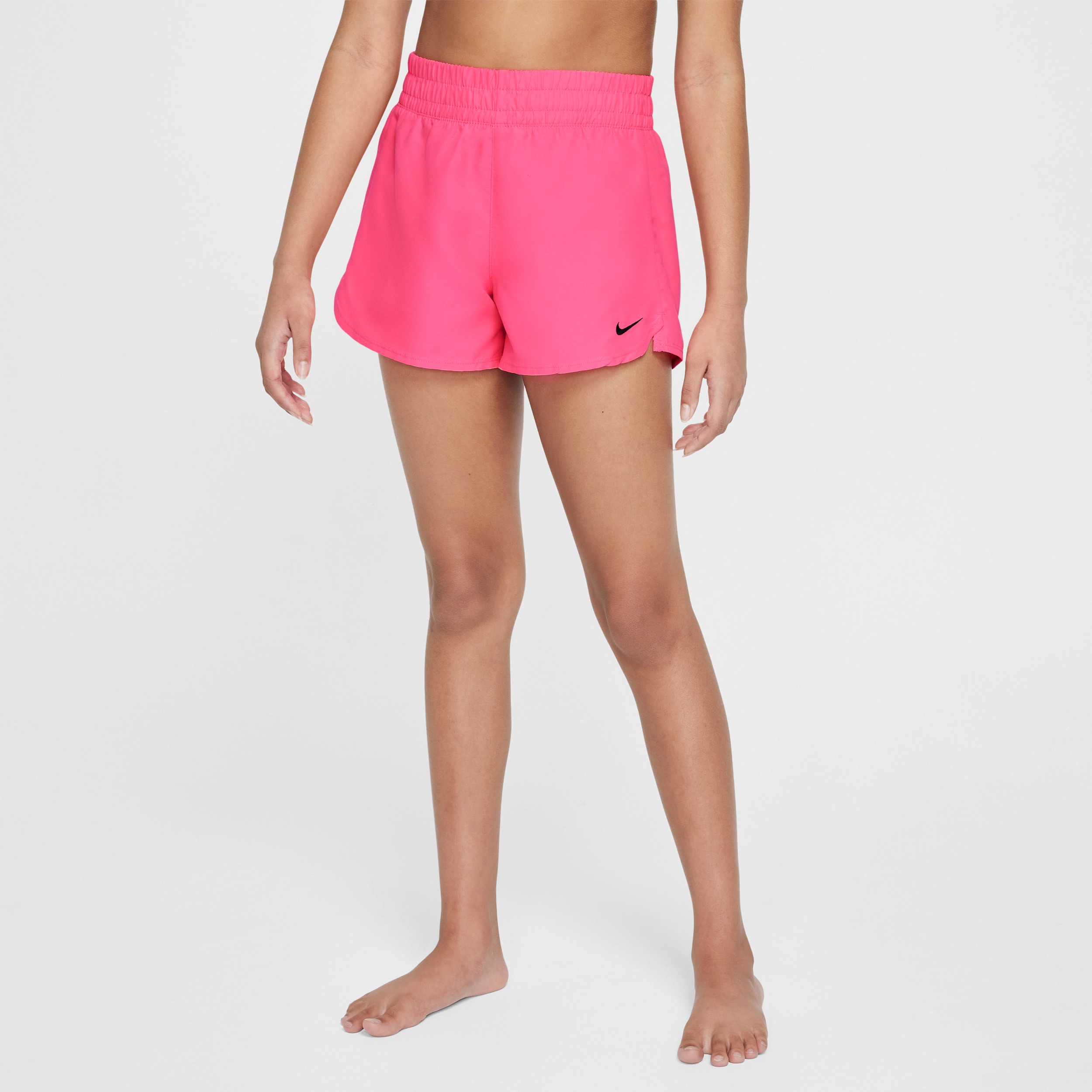 Nike Swim Big Kids' (girls') 3" Volley Shorts In Pink
