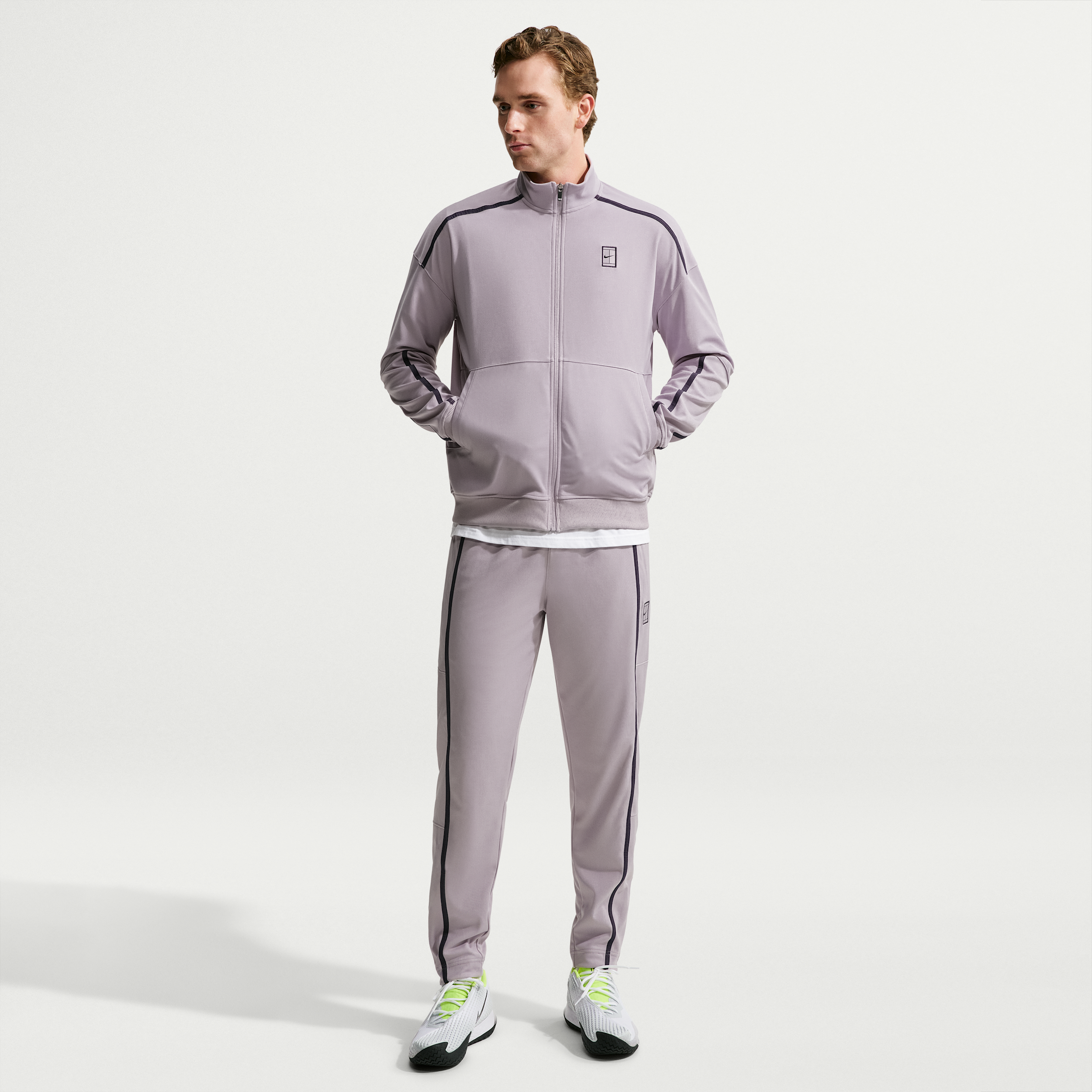 Nike Men's Court Heritage Tennis Pants in Purple | FZ6928-022