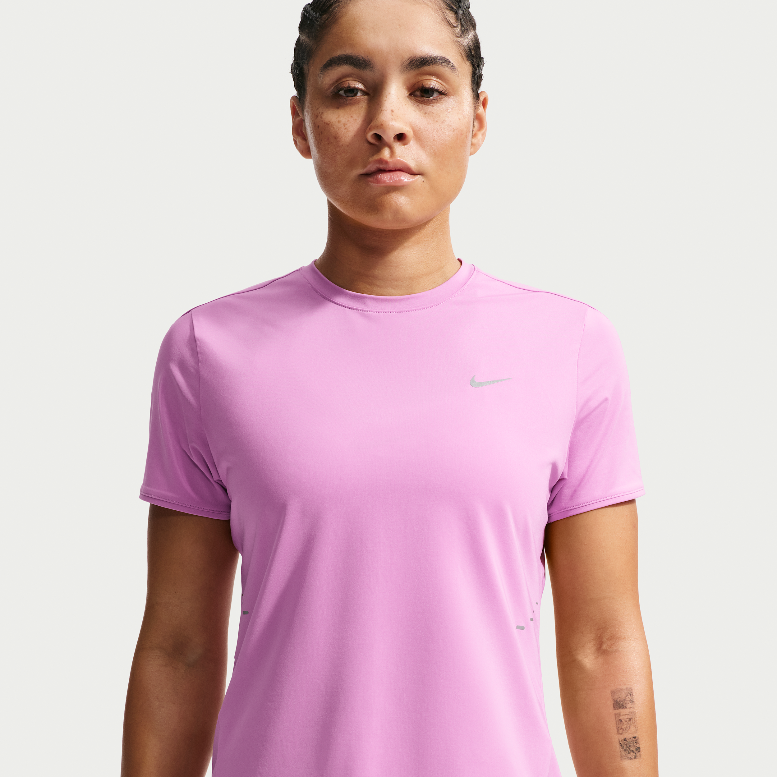 Nike Women's Swift Dri-FIT Short-Sleeve Running Top in Purple | HM9698-503