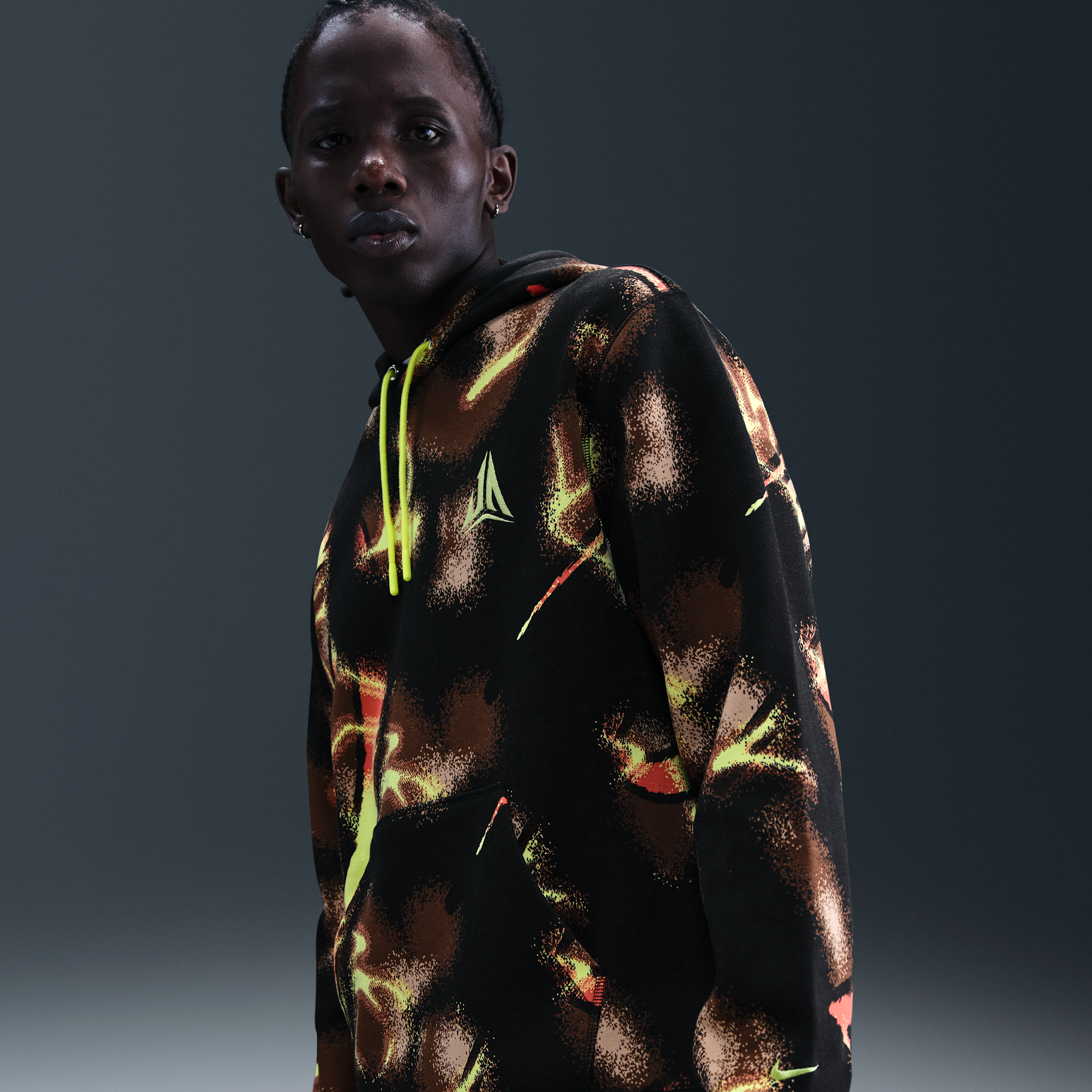 Nike Men's Ja Club Fleece Pullover Hoodie In Yellow