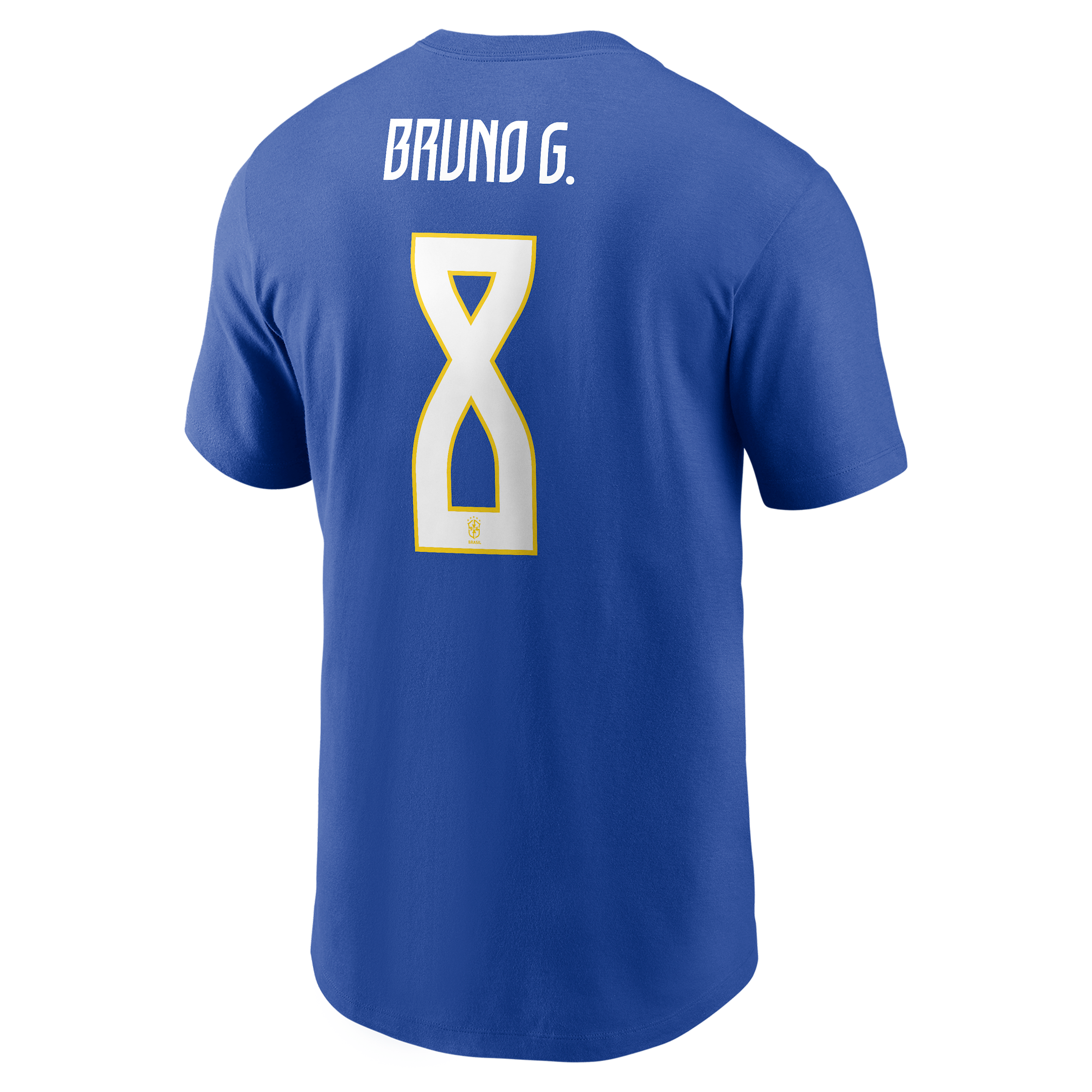 Men's Bruno Guimarães Brazil Jordan Soccer T-Shirt in Blue | M11332P378FNGU-RYL