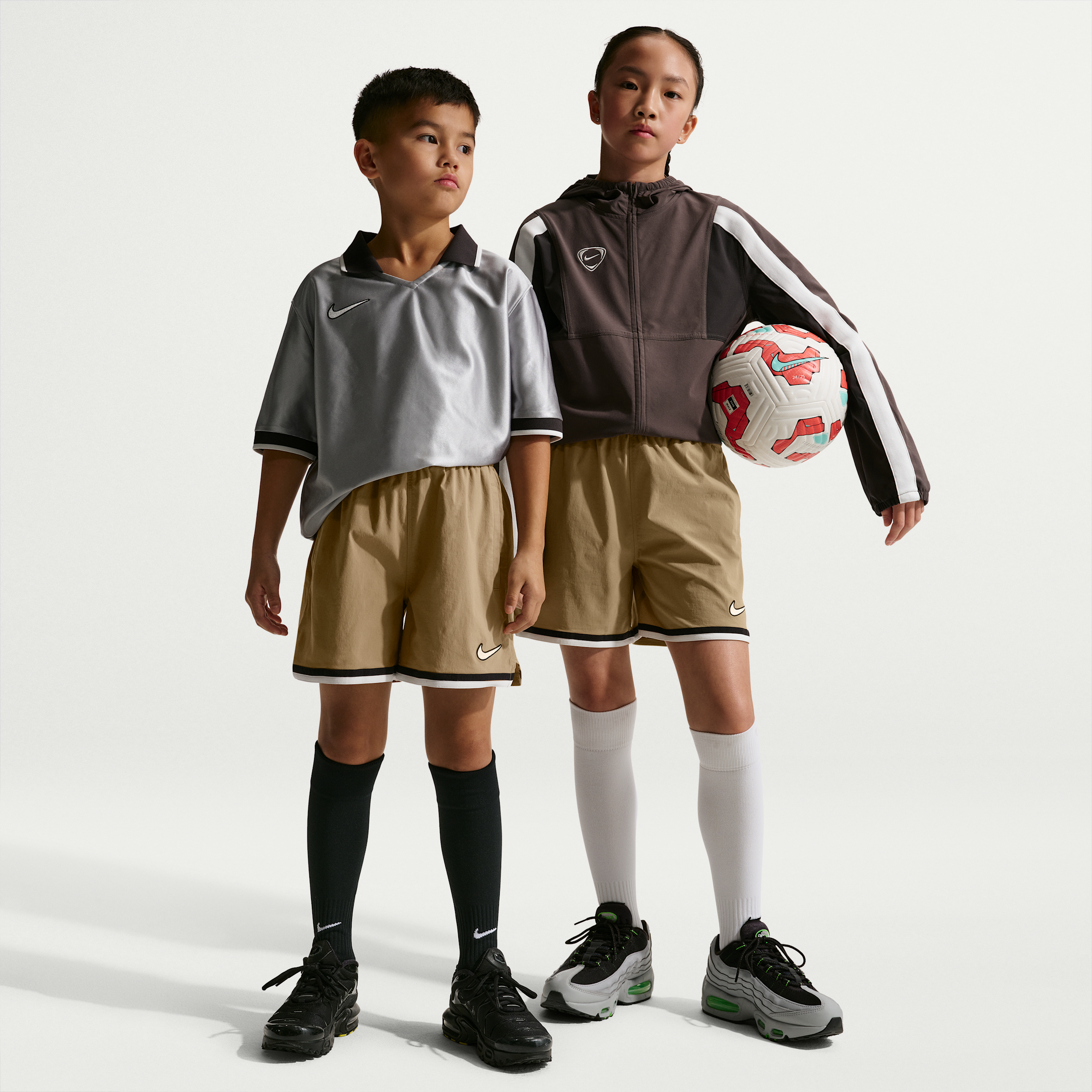 Nike Energy Big Kids' Dri-FIT Soccer Shorts in Brown | IO5792-247