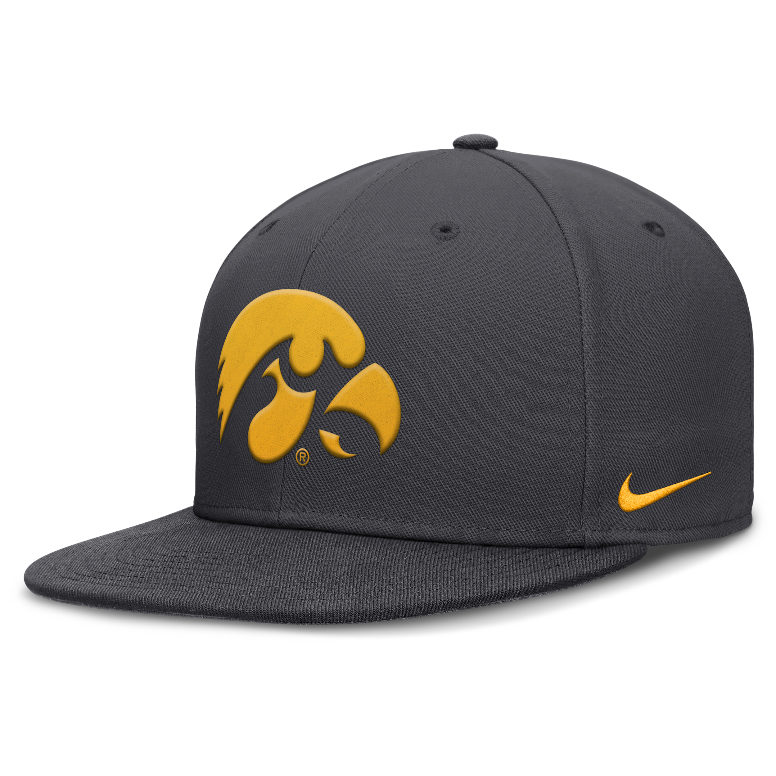 Iowa Pro Nike Men's Dri-FIT College Fitted Hat in Grey | NC1106FIA-RY6