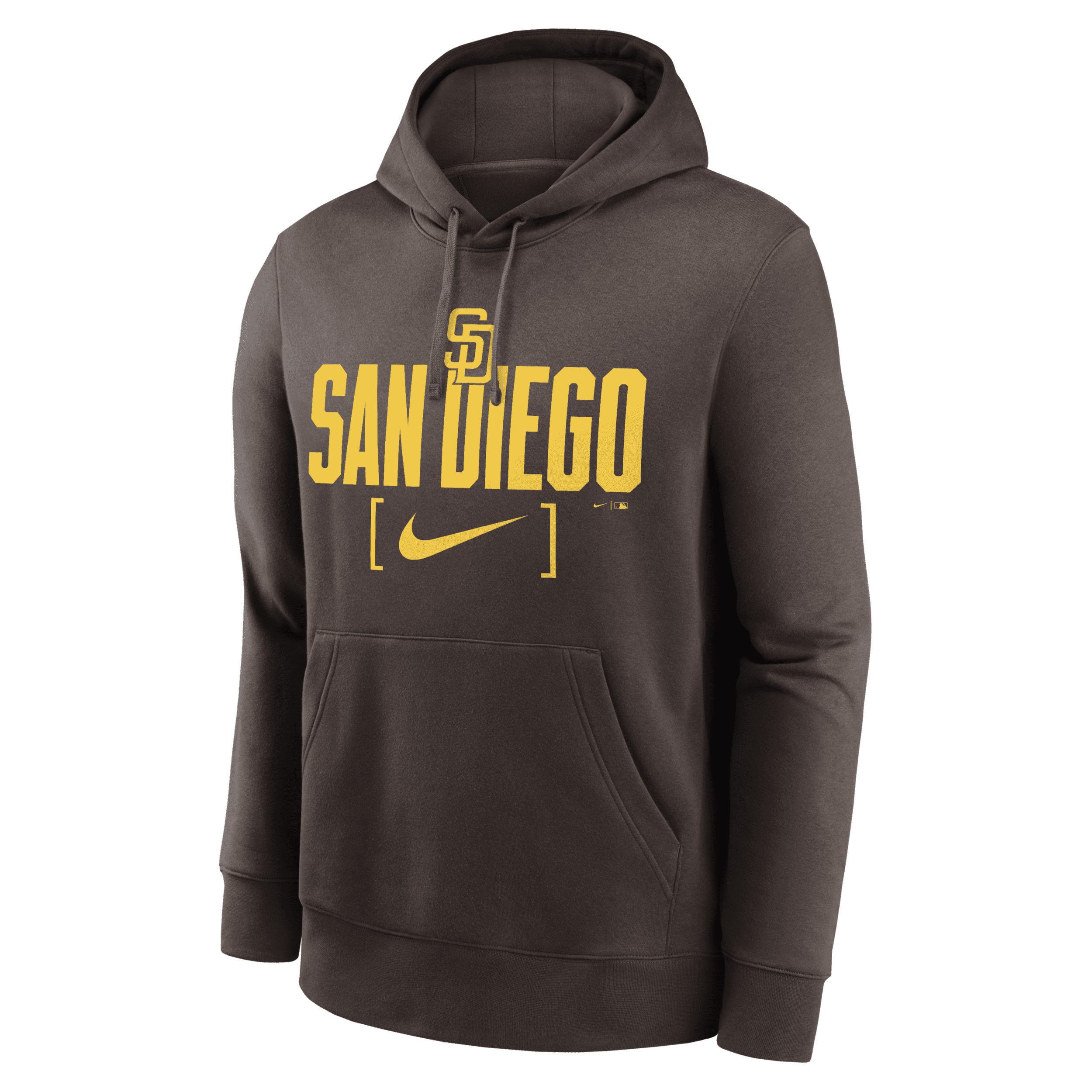Shop Nike San Diego Padres Club Slack  Men's Mlb Pullover Hoodie In Brown
