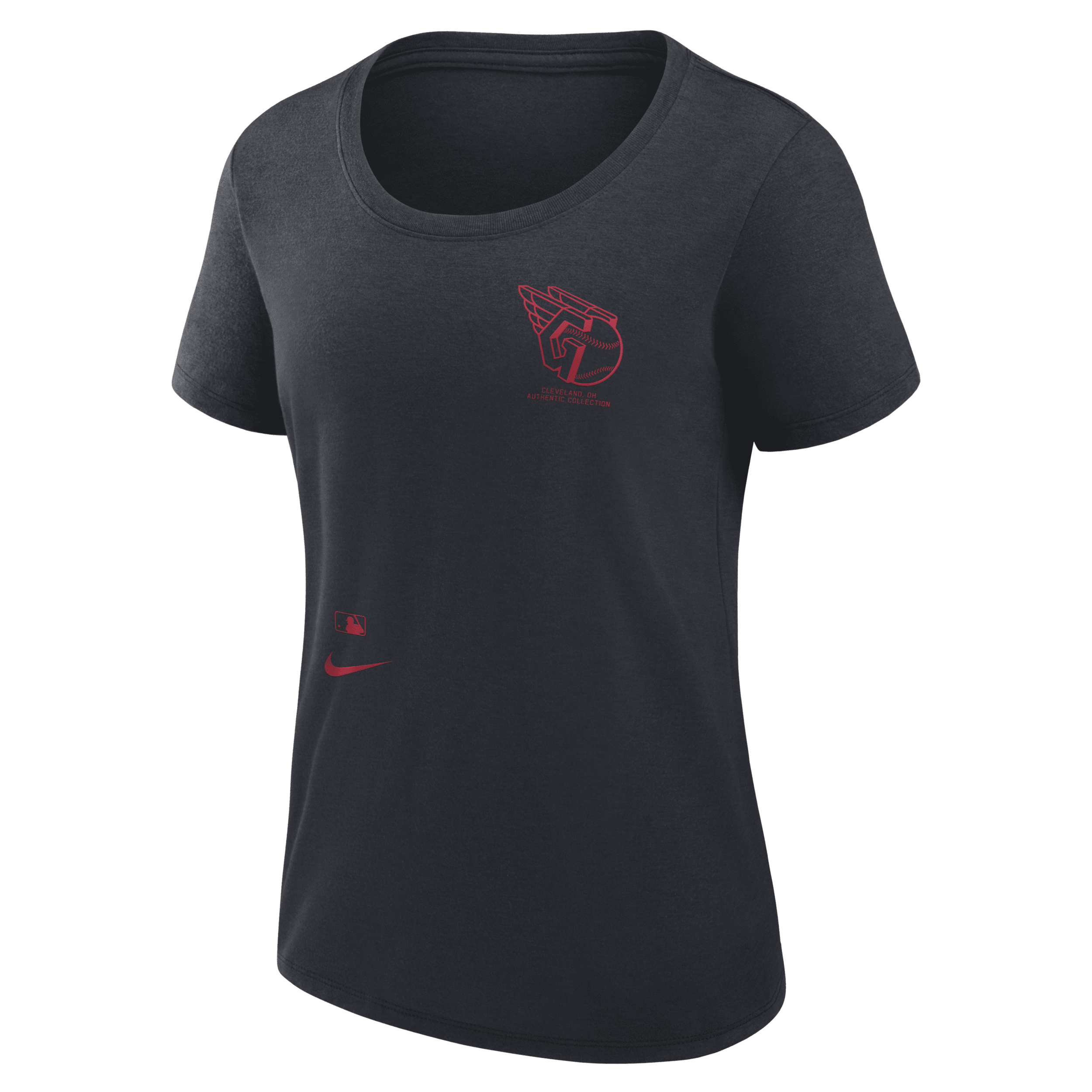 Nike Navy Cleveland Guardians Authentic Collection Performance Scoop Neck T-shirt In Blue