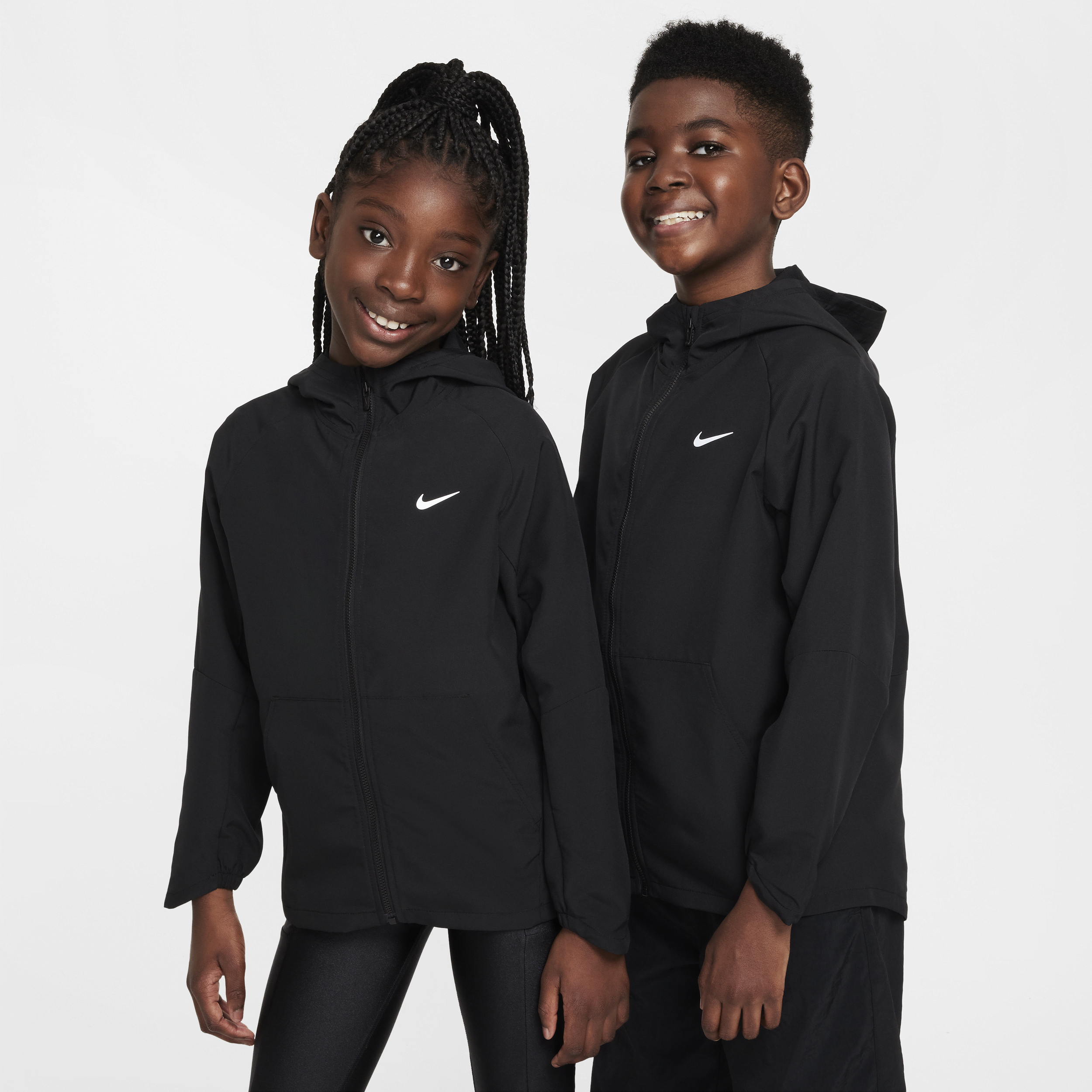 Nike Big Kids' Dri-fit Uv Training Jacket In Black
