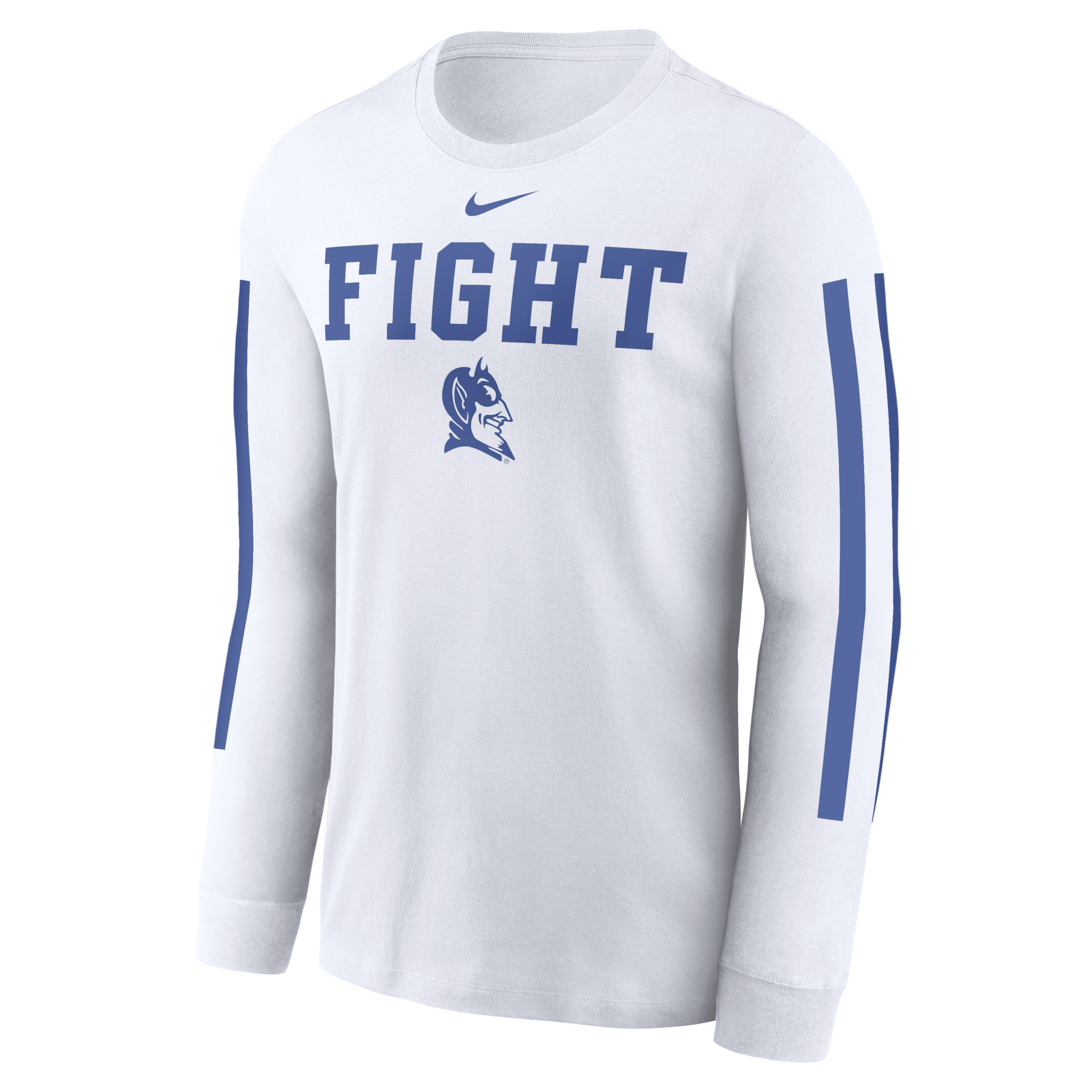 JORDAN DUKE BLUE DEVILS LOCAL SPIRIT SLOGAN  MEN'S COLLEGE LONG-SLEEVE T-SHIRT