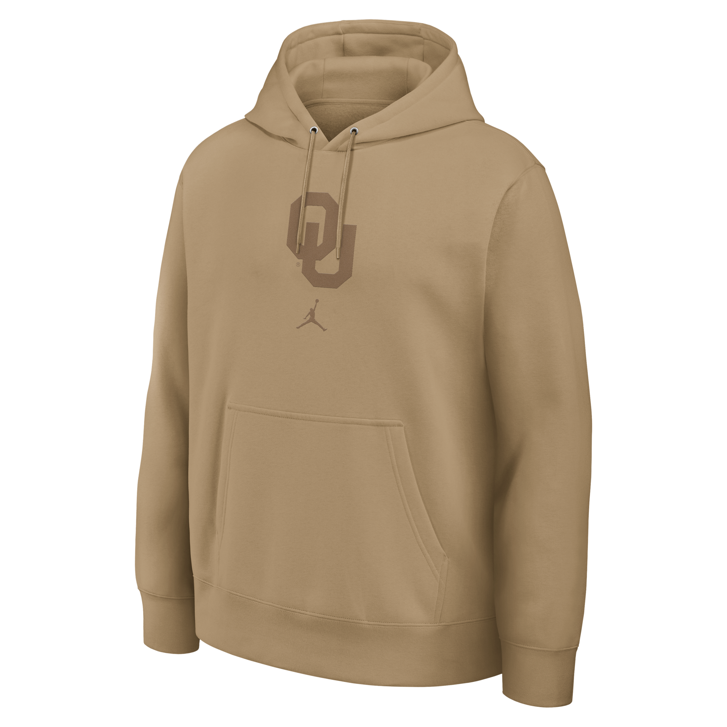 Oklahoma Washed Club Nike Men's College Pullover Hoodie in Brown | 16TW2FEOKN-DQ6