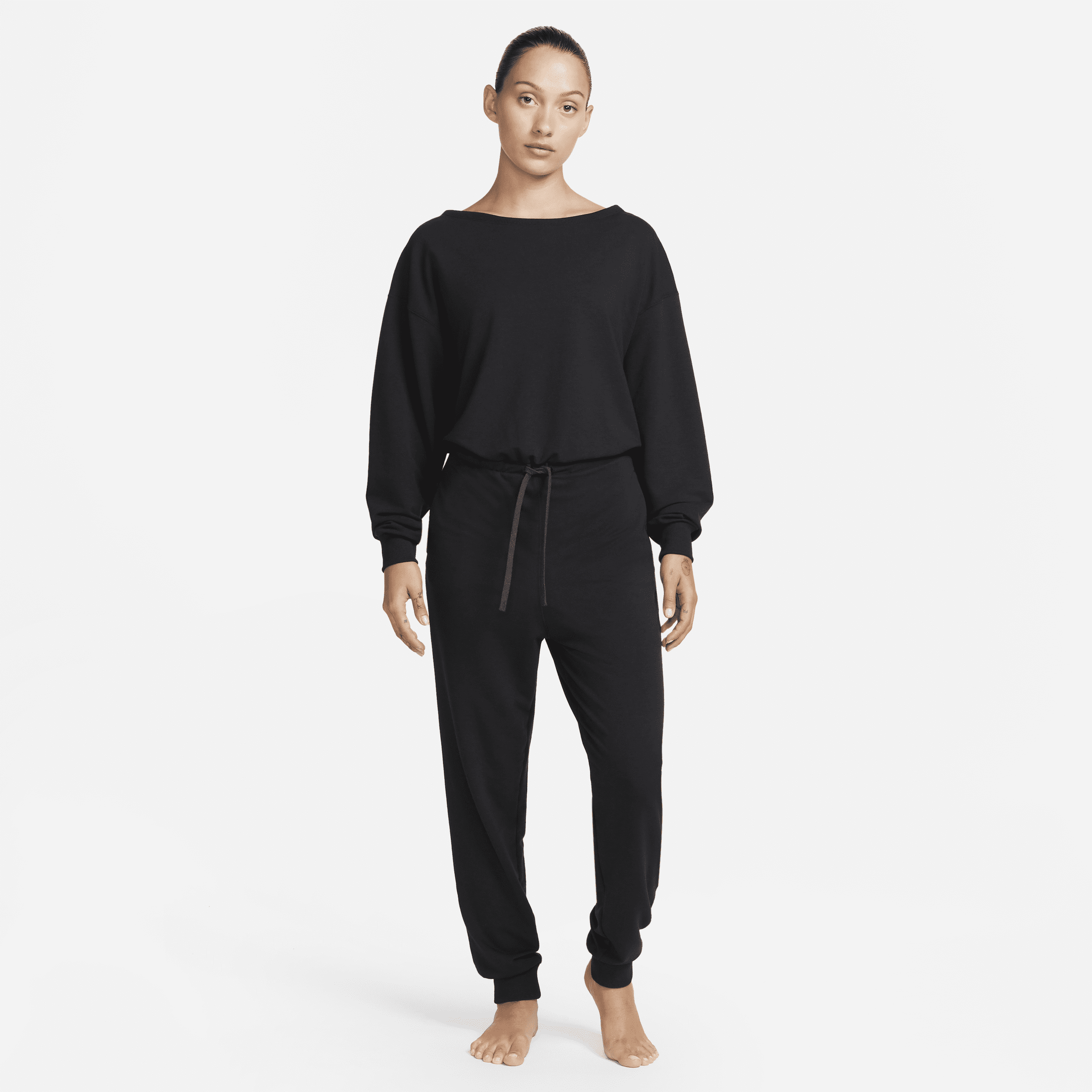Nike Women's  Yoga Dri-fit Jumpsuit In Black