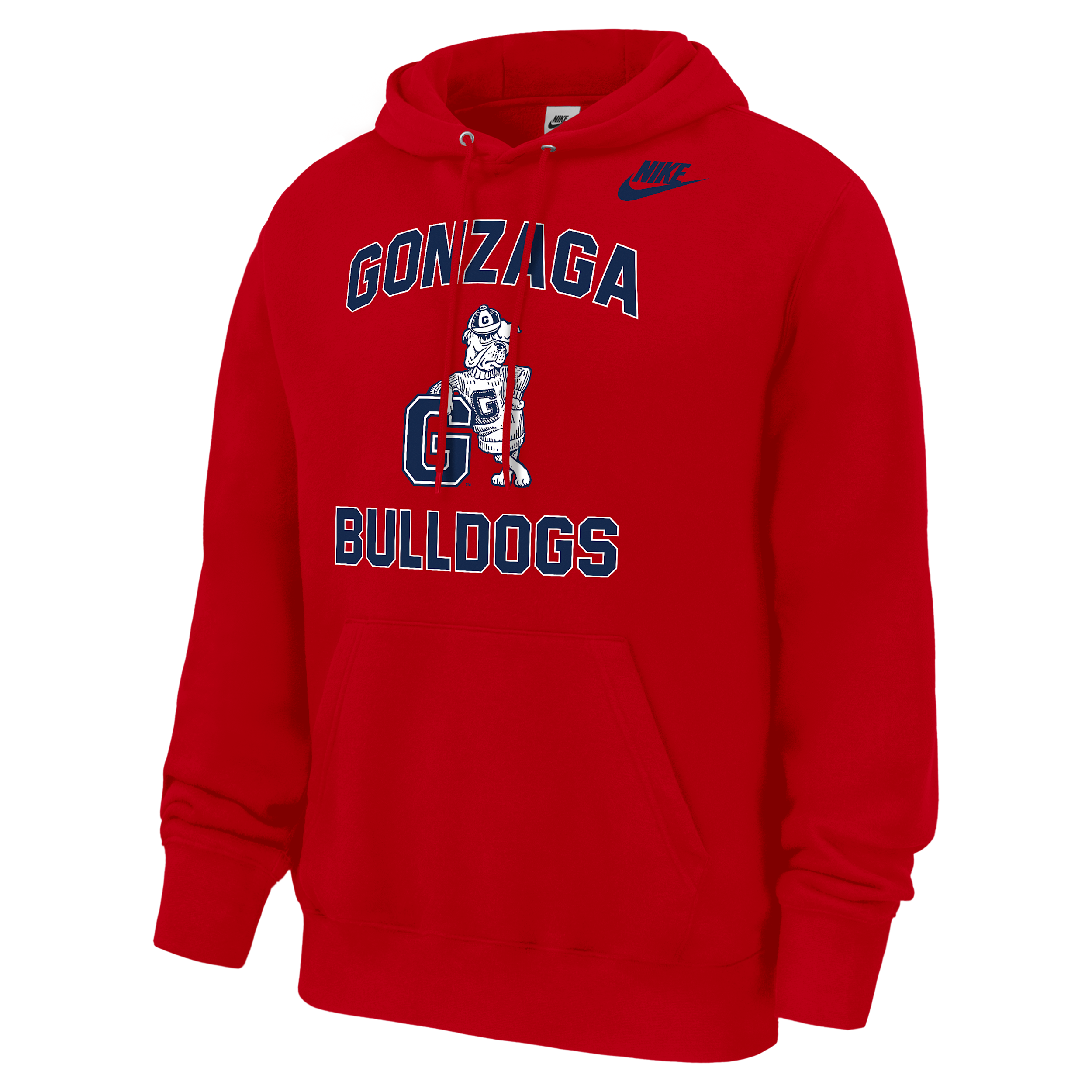 Gonzaga Bulldogs Club Nike Men's Football Fleece Pullover Hoodie in Red | M31233P394GONZ-RED