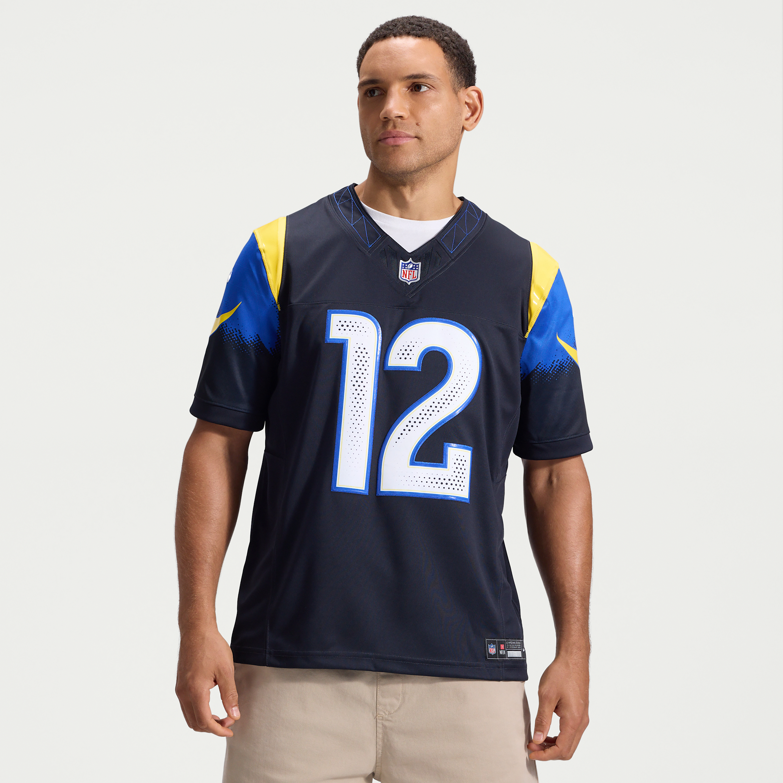 Puka Nacua Los Angeles Rams Rivalries Collection Nike Men's Dri-FIT NFL Limited Jersey in Blue | 31NM0G639XF-V15