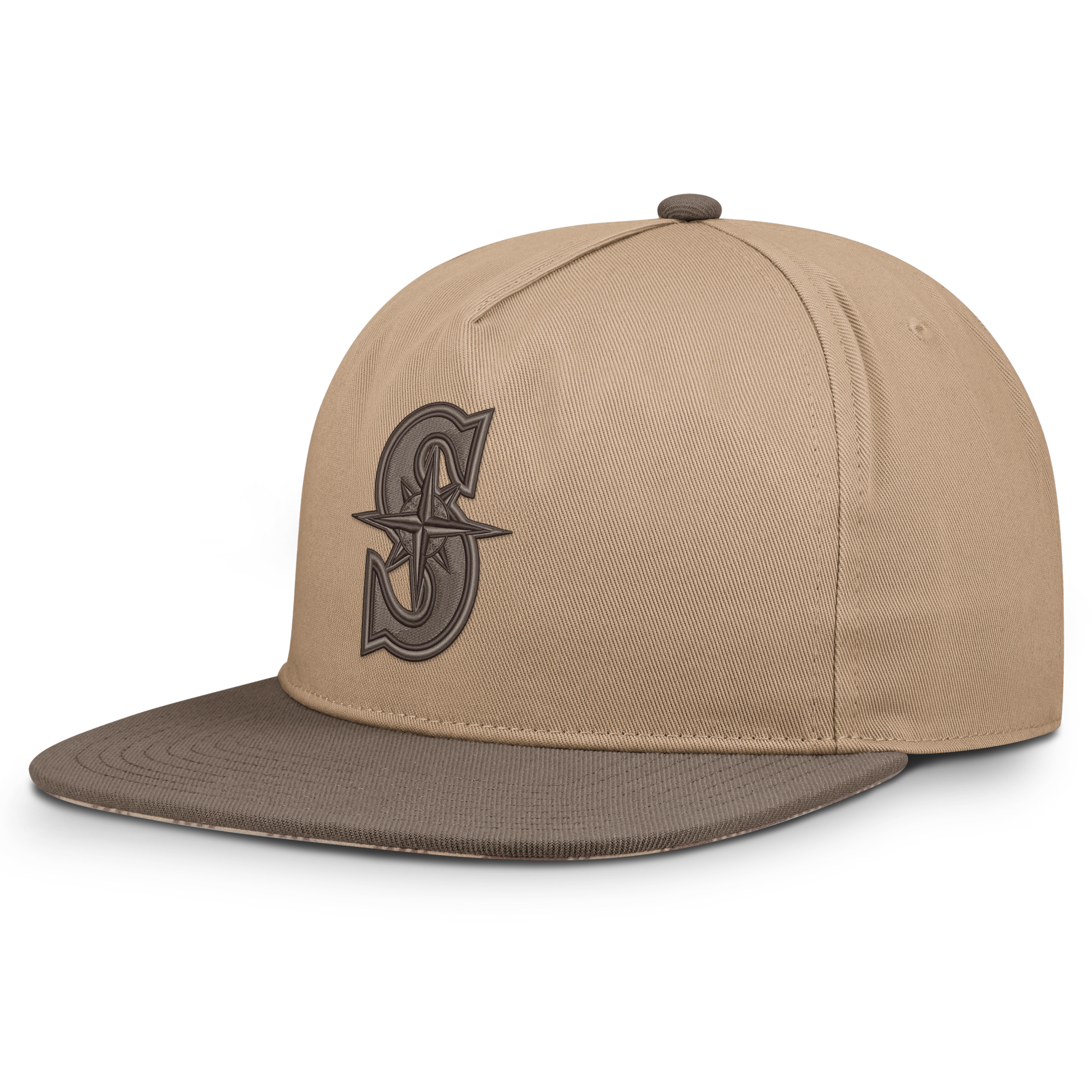 Nike Men's Light Brown Seattle Mariners Statement Adjustable Hat - Light Brown, Brown