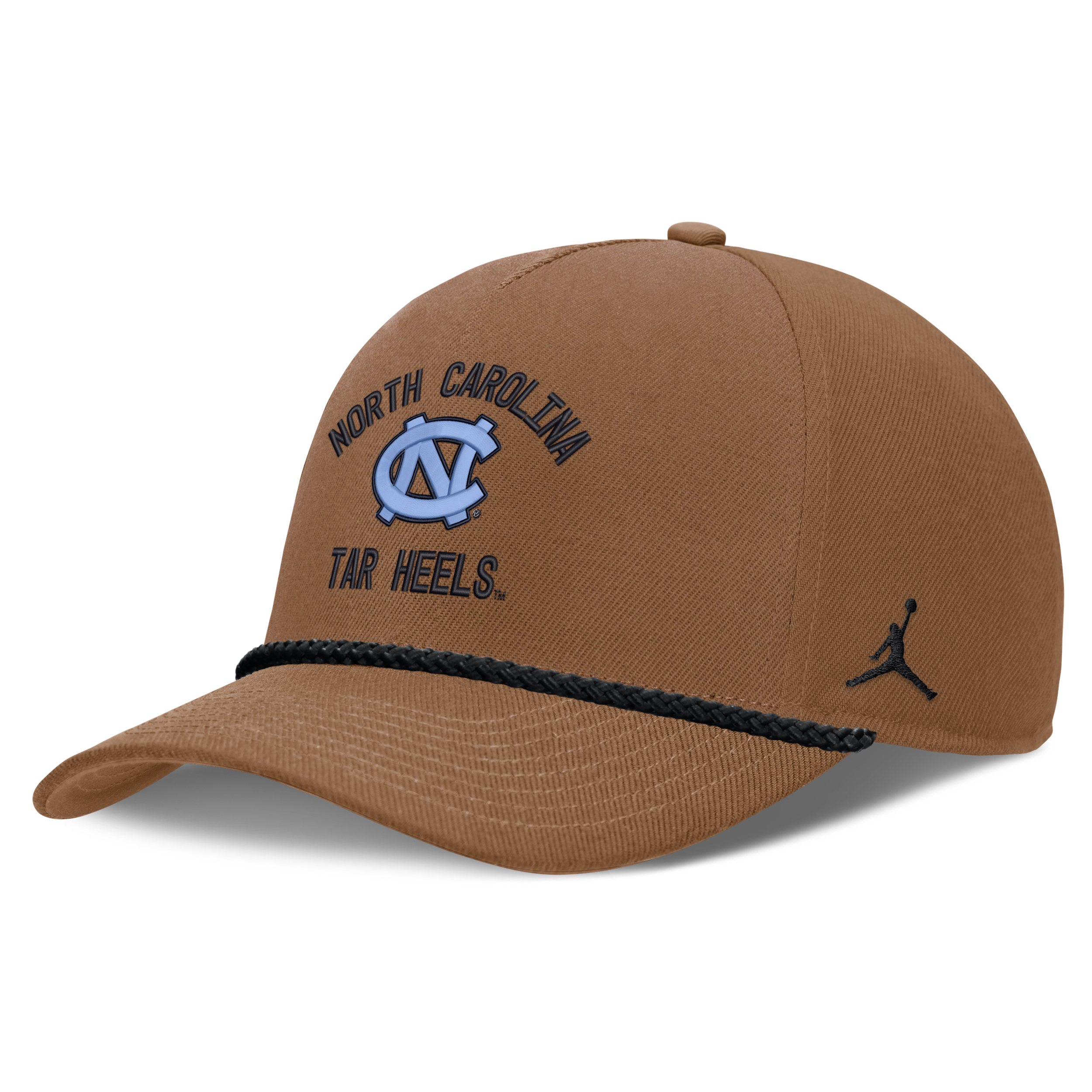 Men's North Carolina Military Appreciation Rise Jordan Brand Dri-FIT College A-Frame Adjustable Hat in Brown | JC962EANCN-7AL