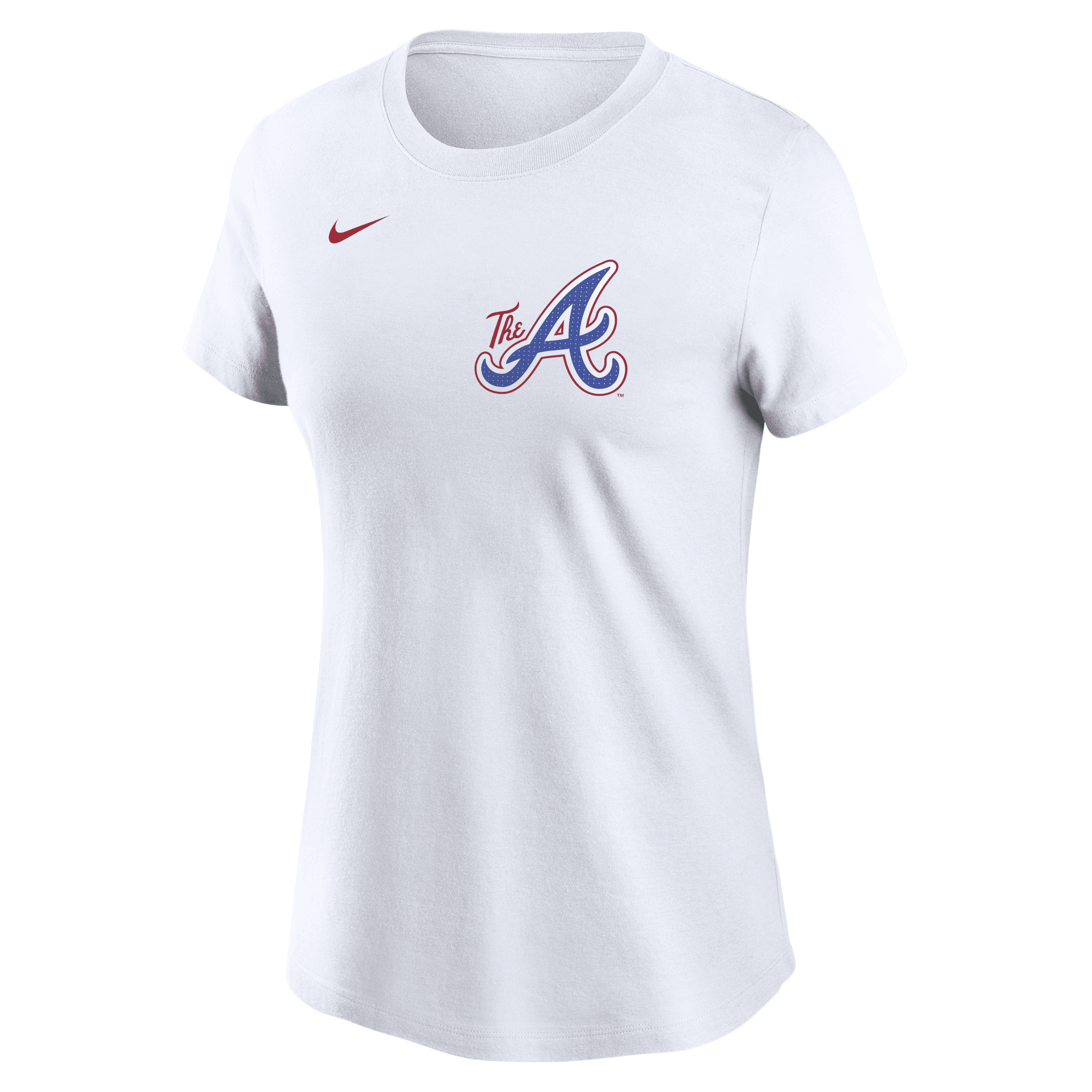 Nike Ronald Acuã±a Jr. Atlanta Braves City Connect Fuse Women's Mlb T-shirt In Blue