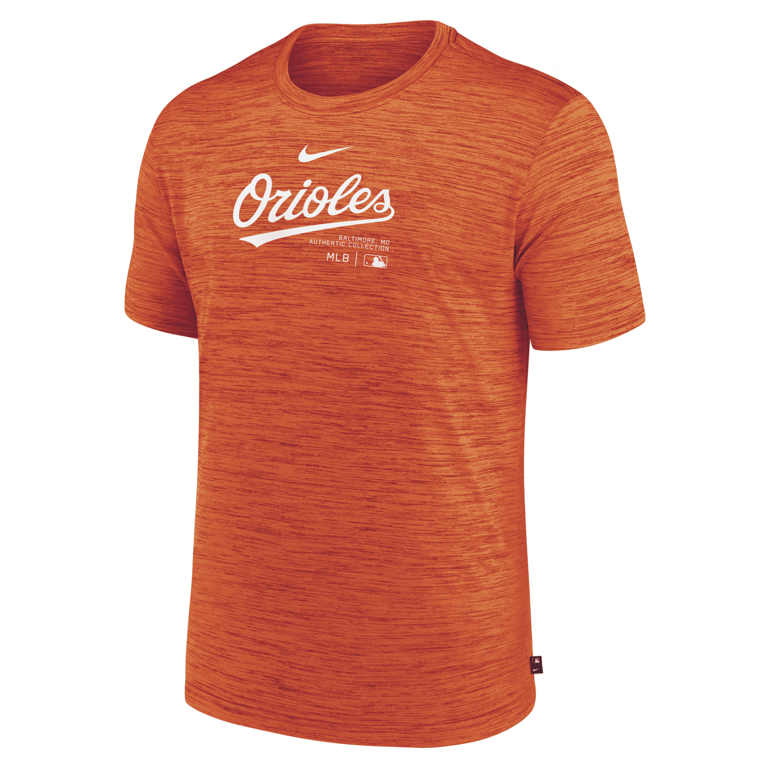 Nike Baltimore Orioles Authentic Collection Practice Velocity  Men's Dri-fit Mlb T-shirt In Orange