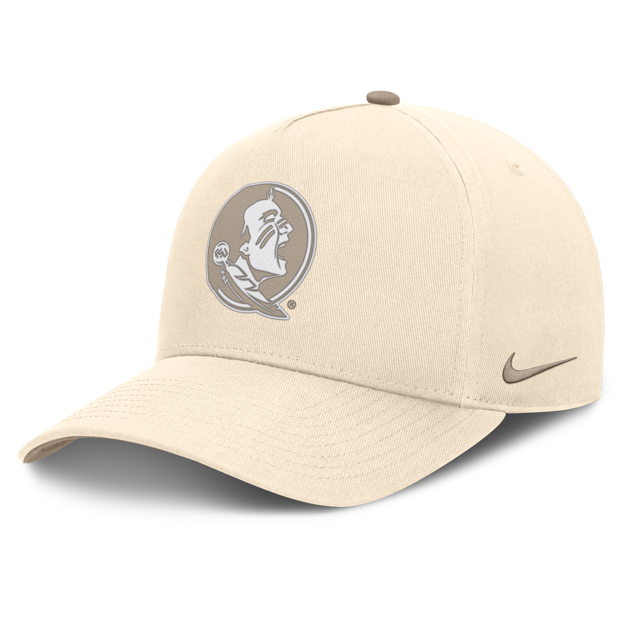 Florida State Rise Nike Men's Dri-FIT College A-Frame Adjustable Hat in Brown | NC2B0DTUFTN-M4T