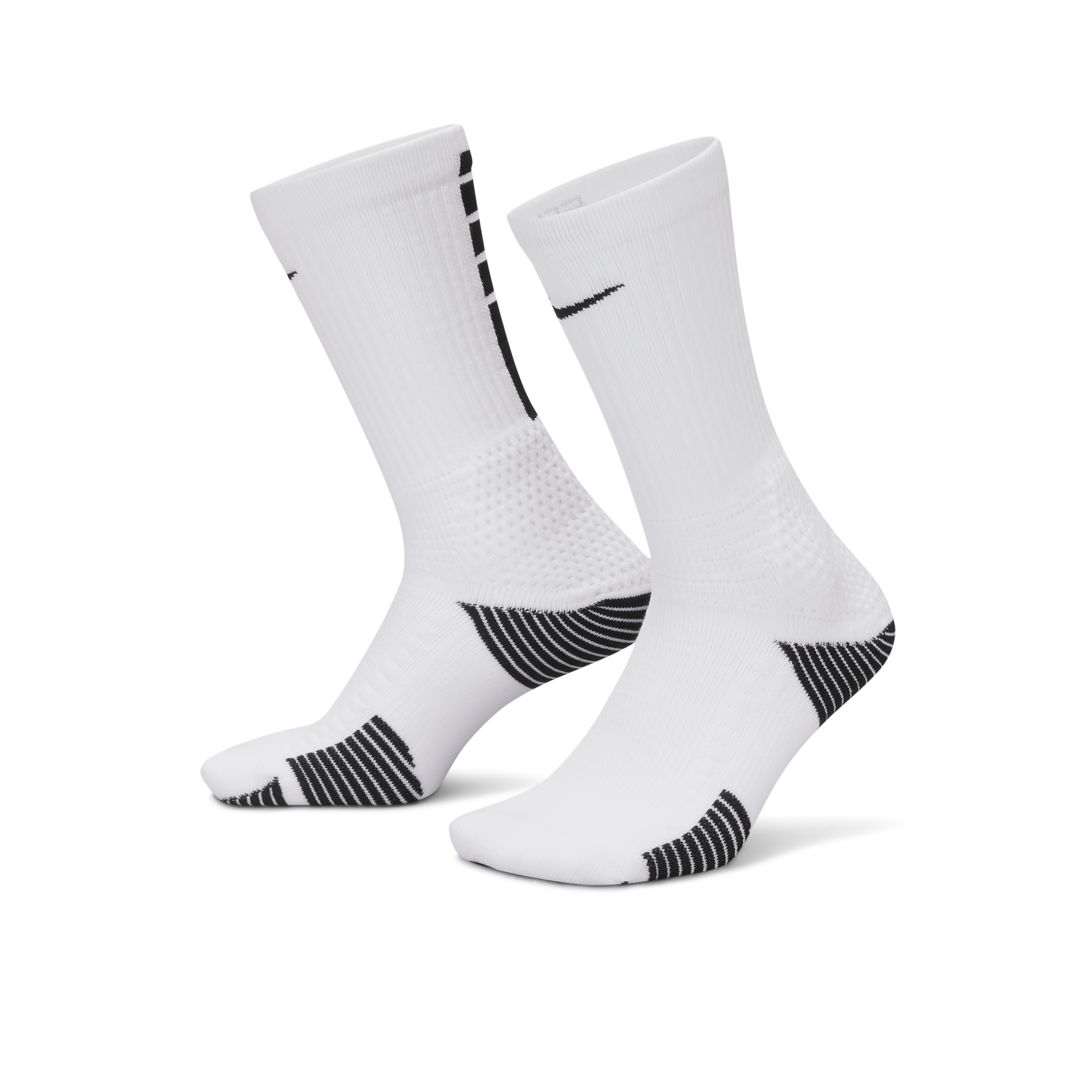 Nike Unisex Elite 2.0 Cushioned Crew Socks (1 Pair) in White | HM0285-100