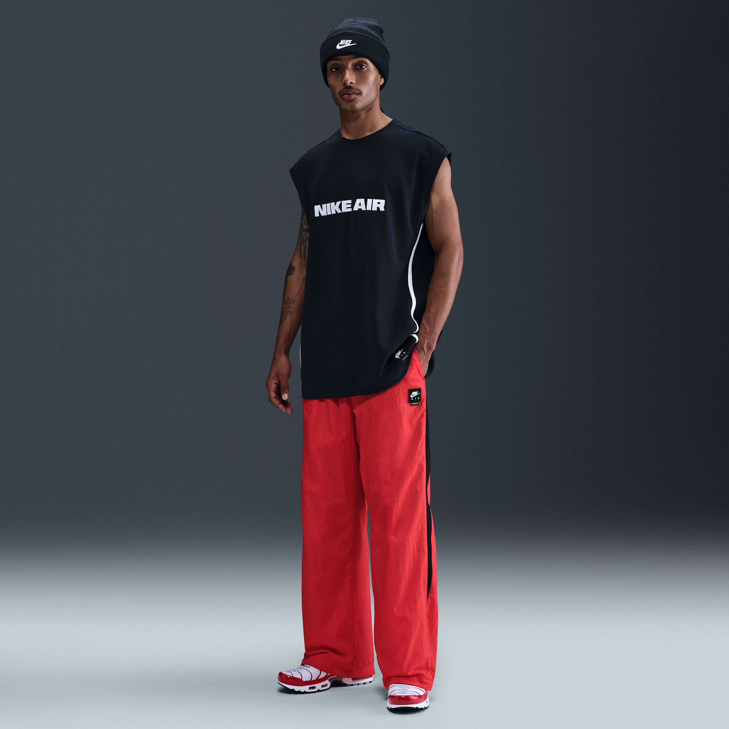Nike Men's Air Woven Track Pants In Red