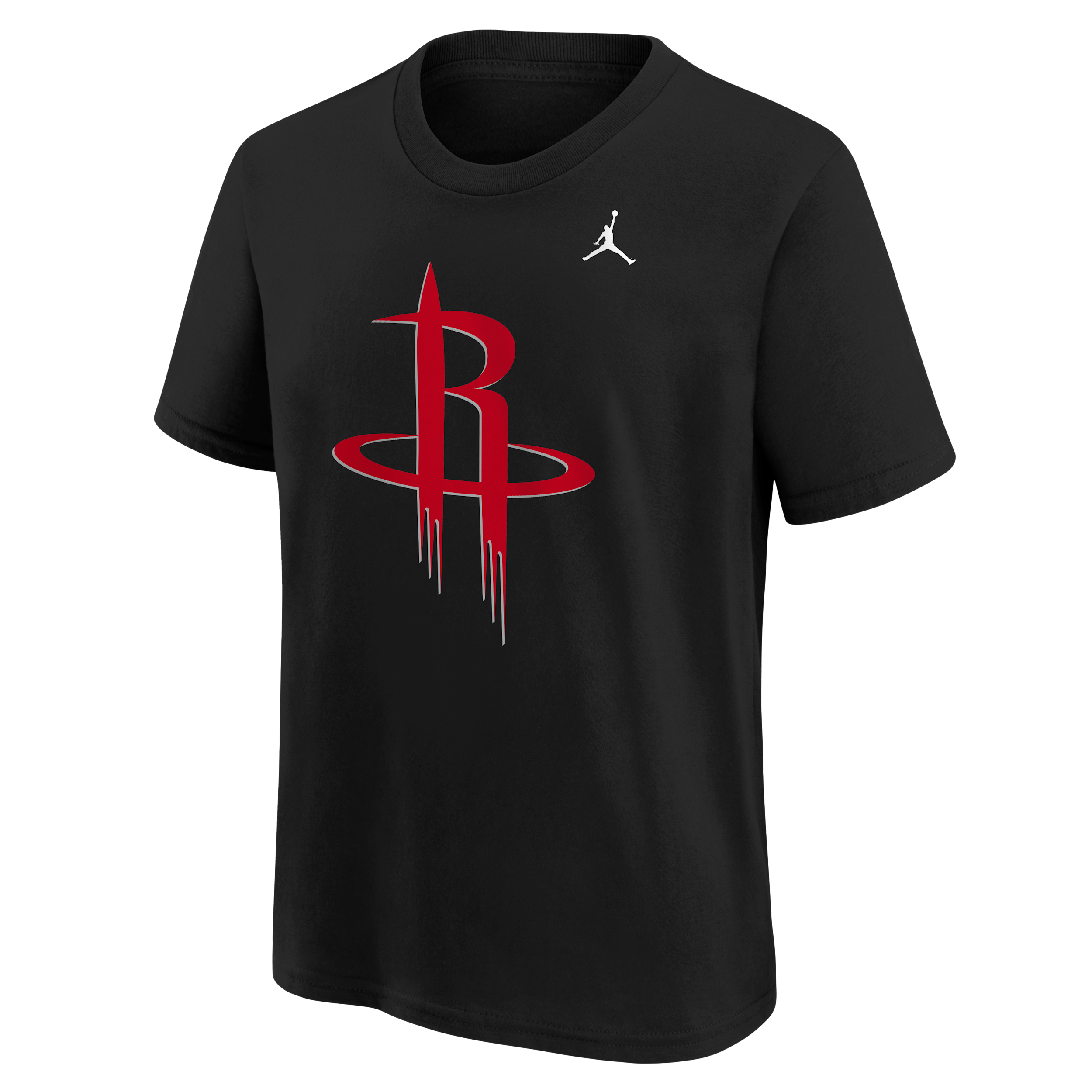 Nike Houston Rockets Statement Essentials T-Shirt Big Kids' Jordan NBA T-Shirt in Black | Y2B7NBRJRCK-NAW