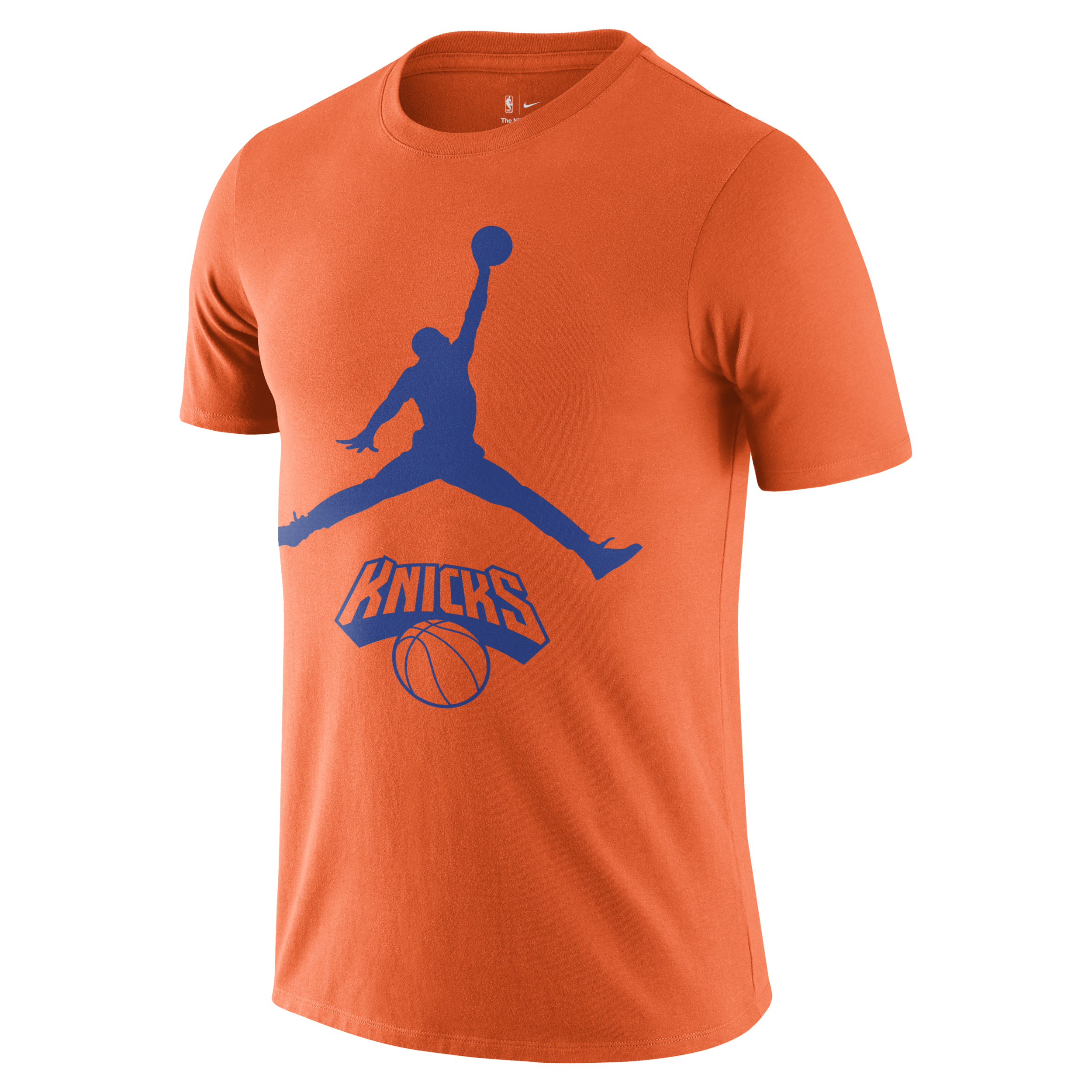 Shop Jordan Men's New York Knicks Essential  Nba T-shirt In Orange