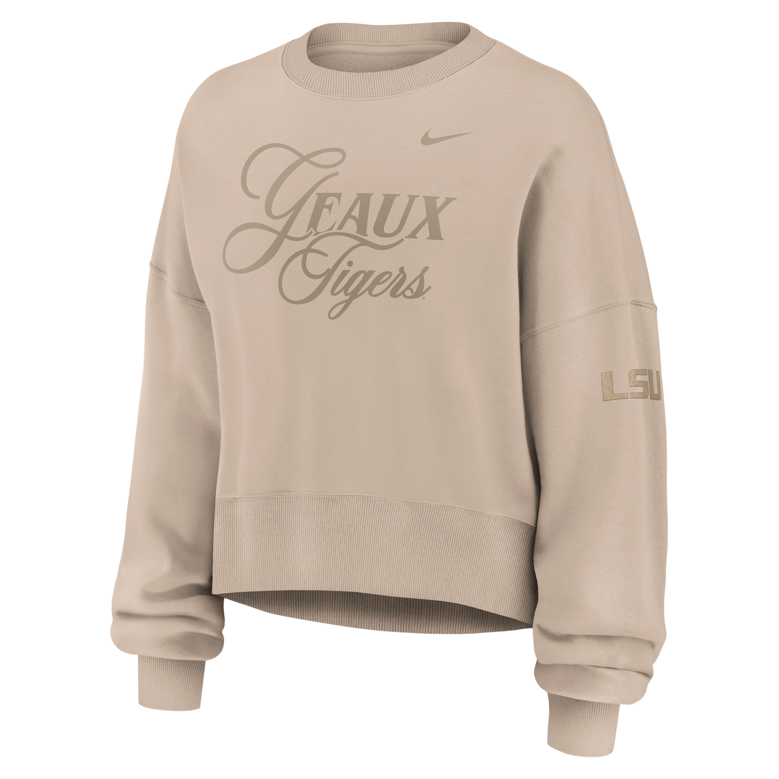 LSU Neutral Stance Collection Phoenix Nike Women's College Oversized Pullover Hoodie in Brown | 01D705YLSN-K11