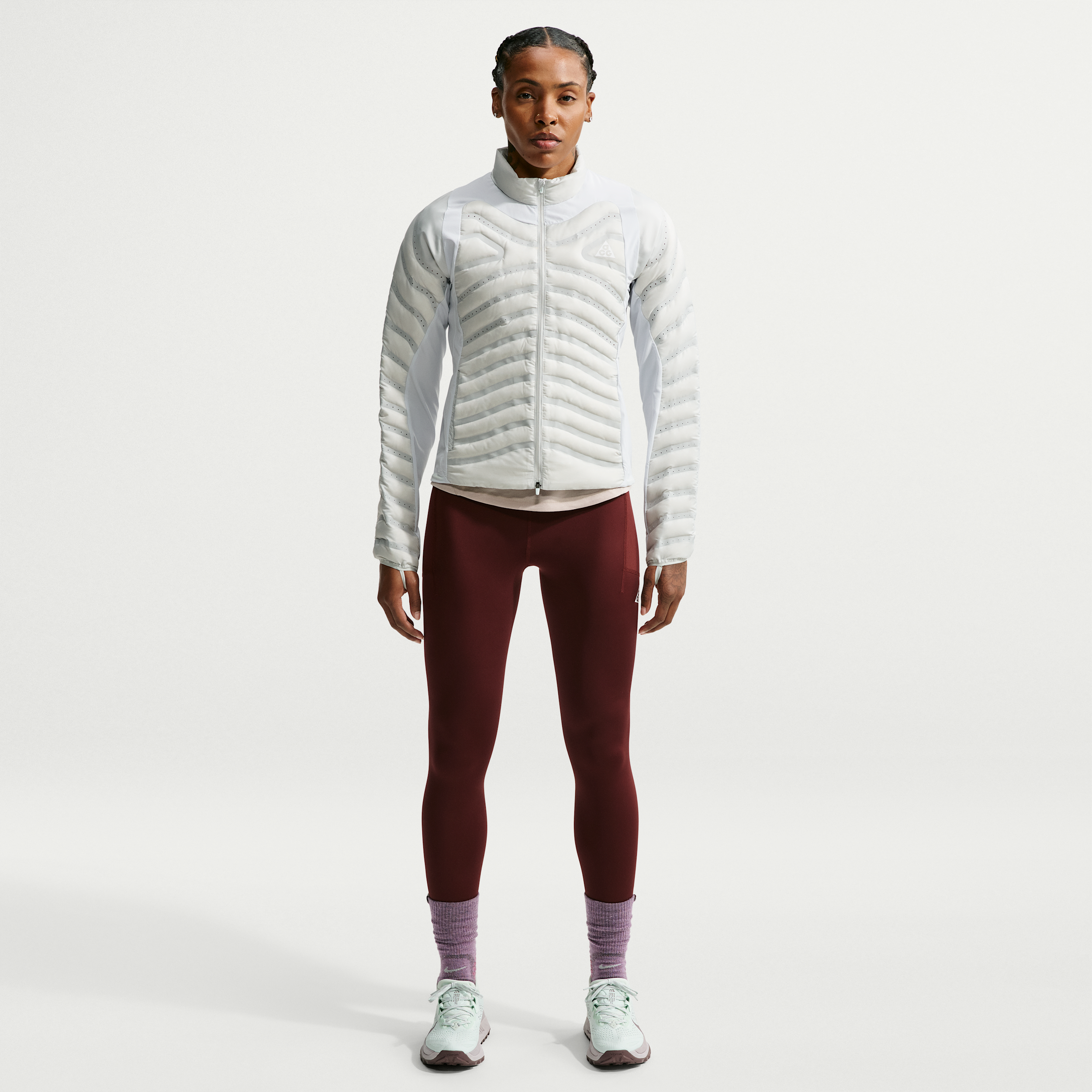 Women's Nike ACG Dri-FIT High-Waisted 7/8 Trail Running Leggings in Purple | IO9645-658