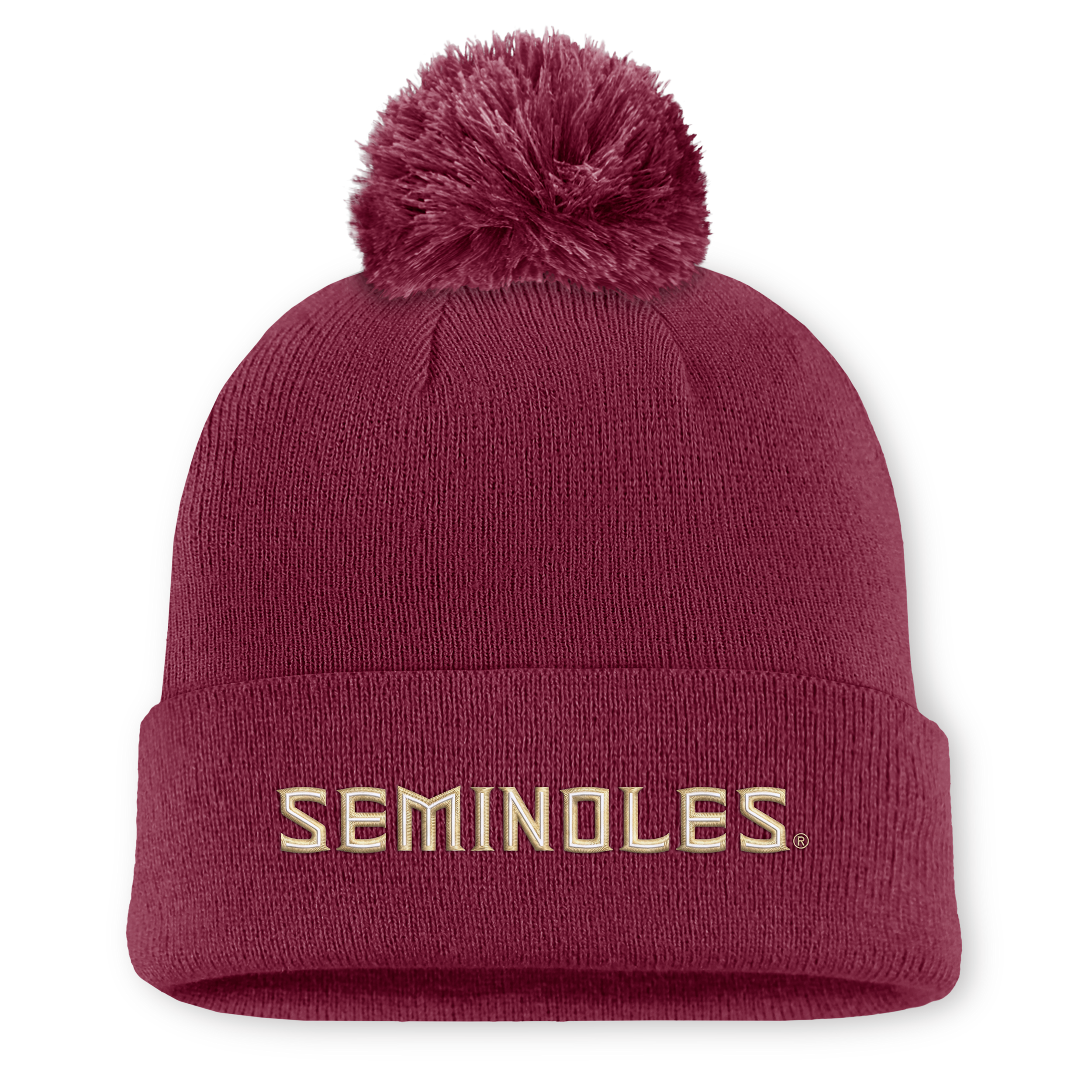 Florida State Peak Nike Men's College Cuffed Beanie in Red | NC1669XFTN-V72