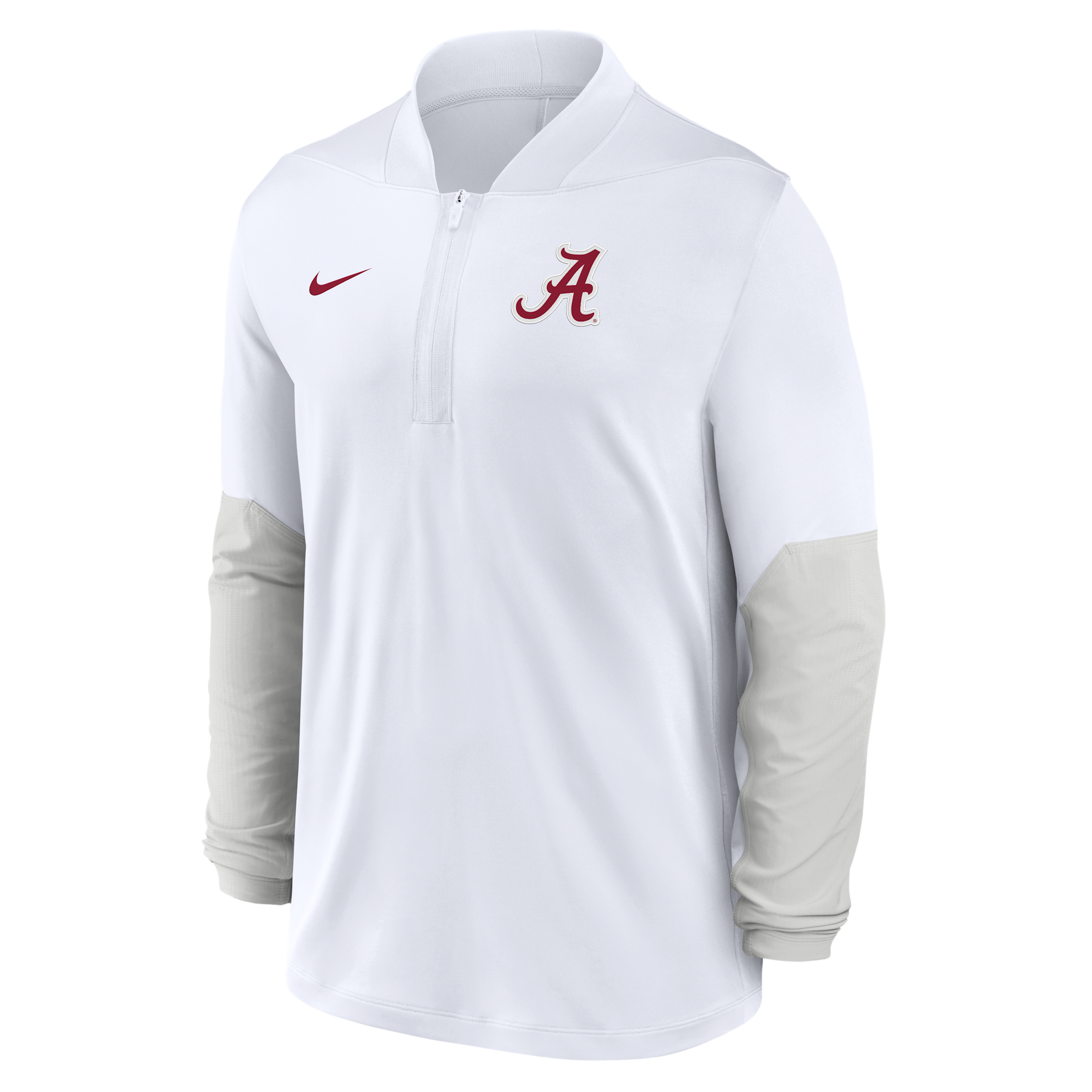 Nike Alabama  Men's Dri-fit College 1/2-zip Top In White