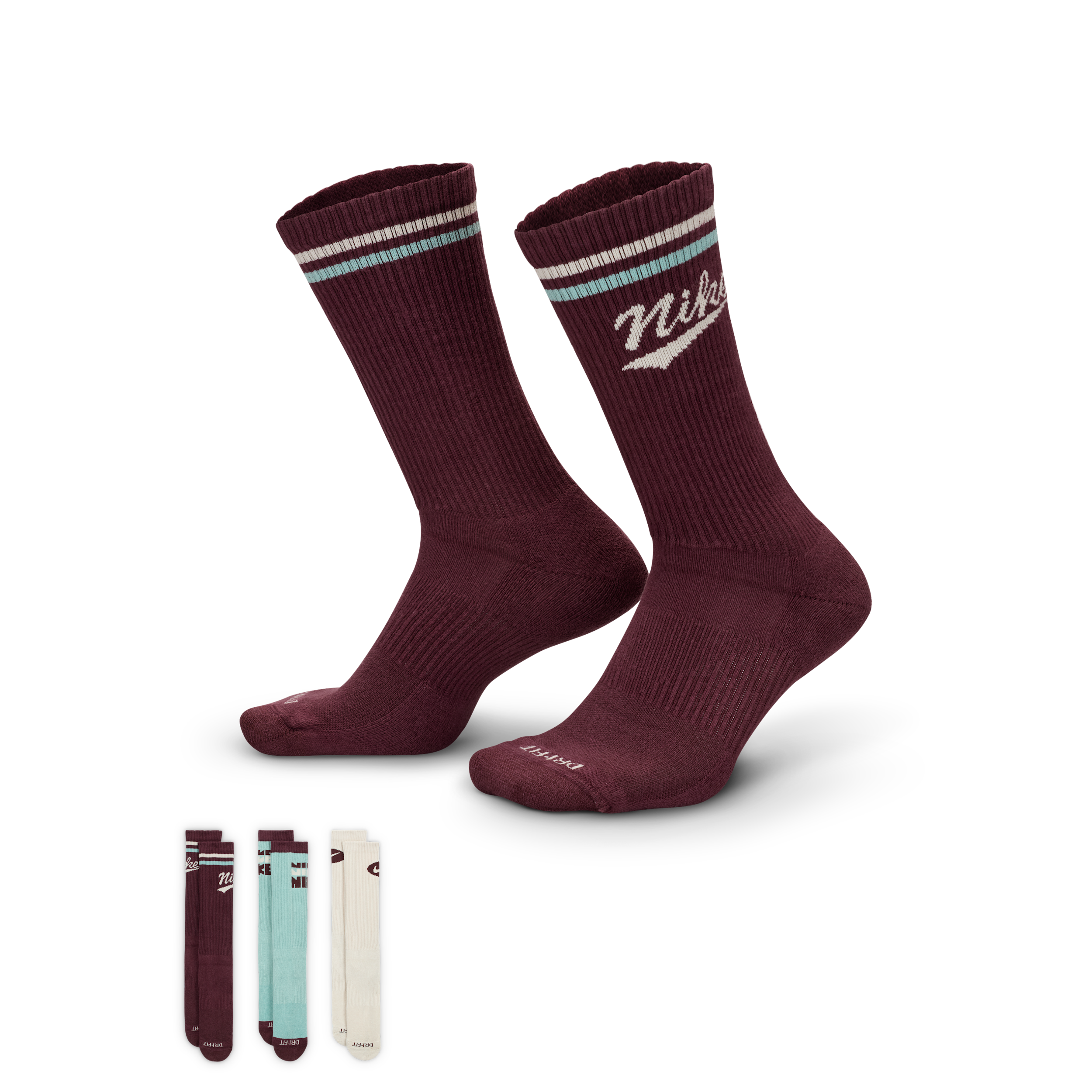 Nike Unisex Everyday Plus Crew Socks (3 Pair)