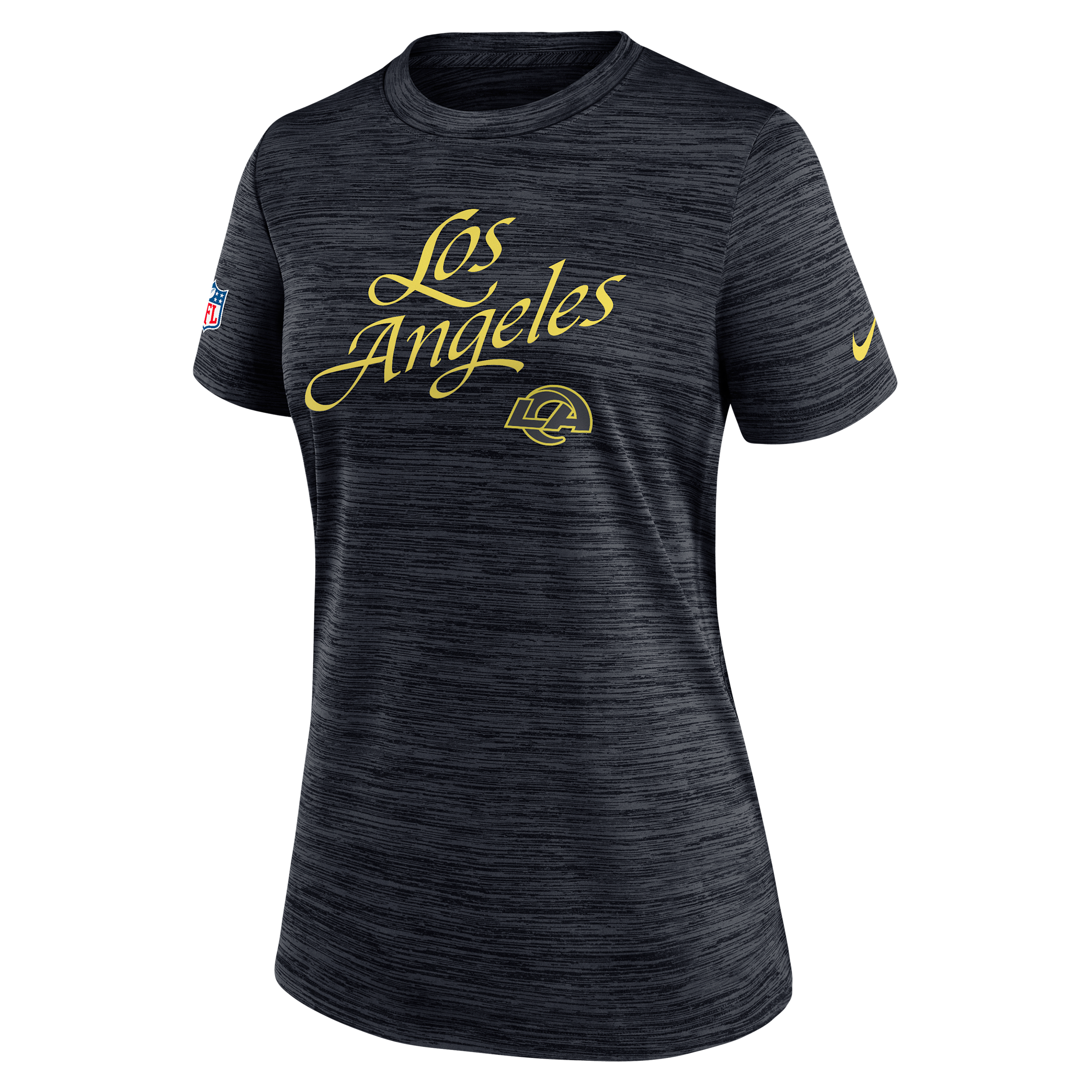 Nike Los Angeles Rams Rivalries Collection Sideline Velocity  Women's Dri-fit Nfl T-shirt In Black
