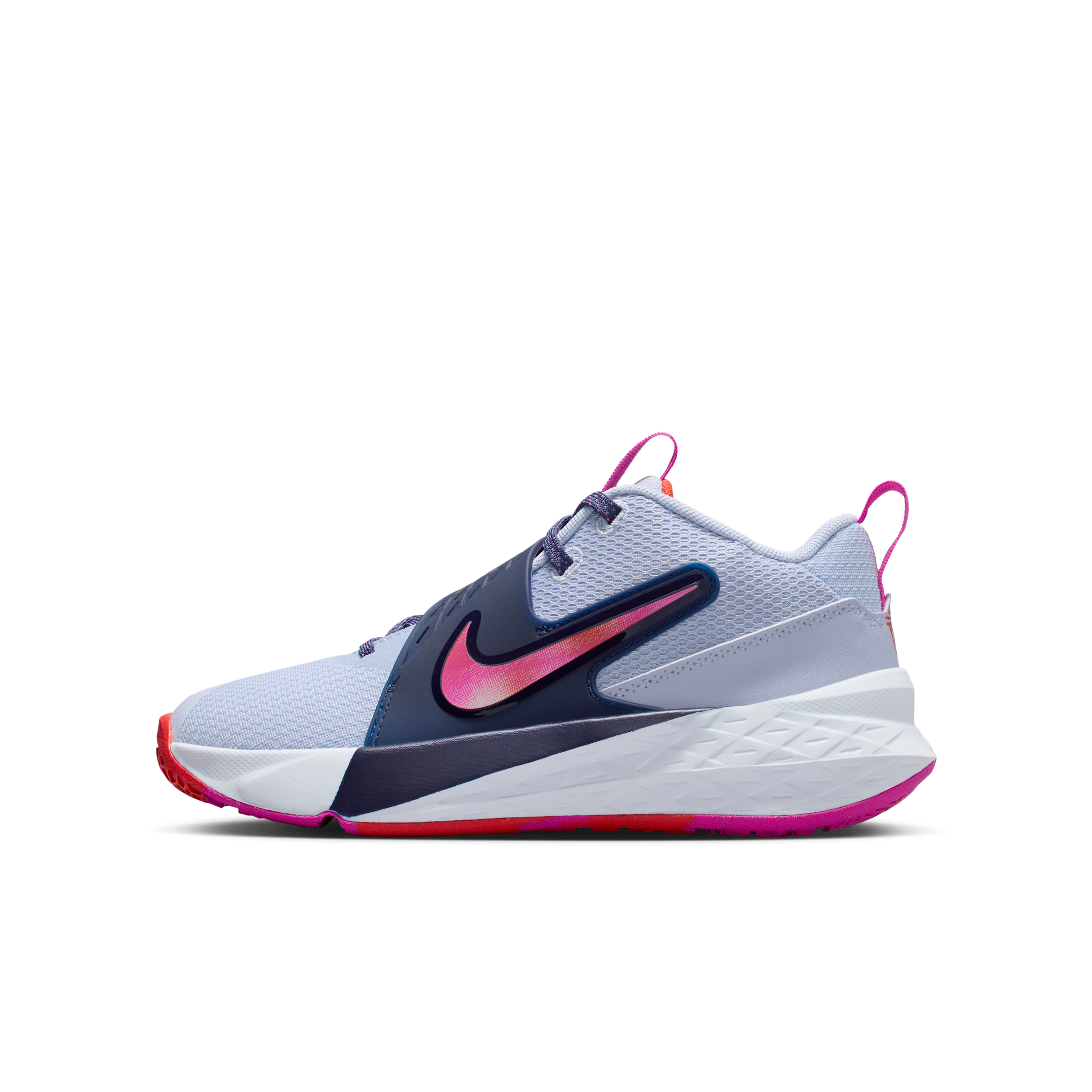 Nike Team Hustle D 12 Big Kids' Basketball Shoes In Gray