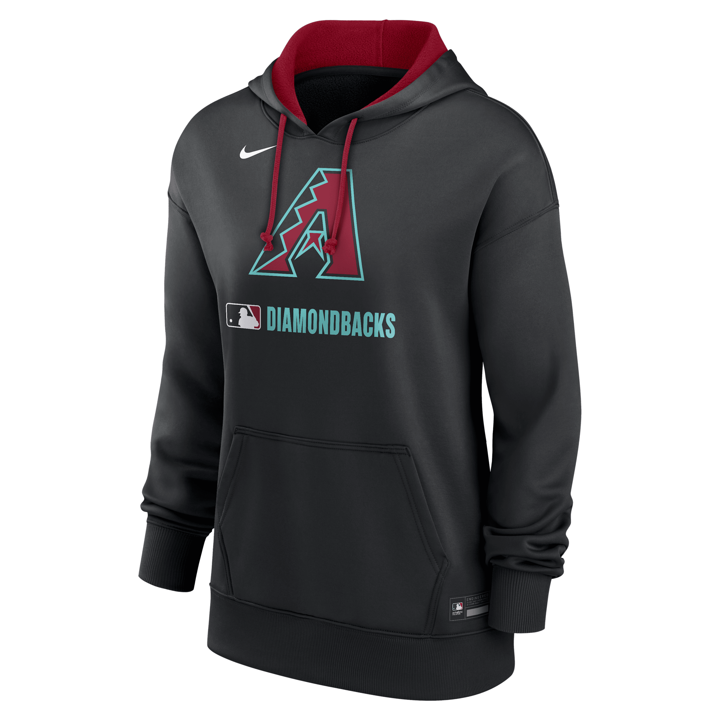 Nike Women's Black Arizona Diamondbacks Authentic Collection Performance Pullover Hoodie In Black