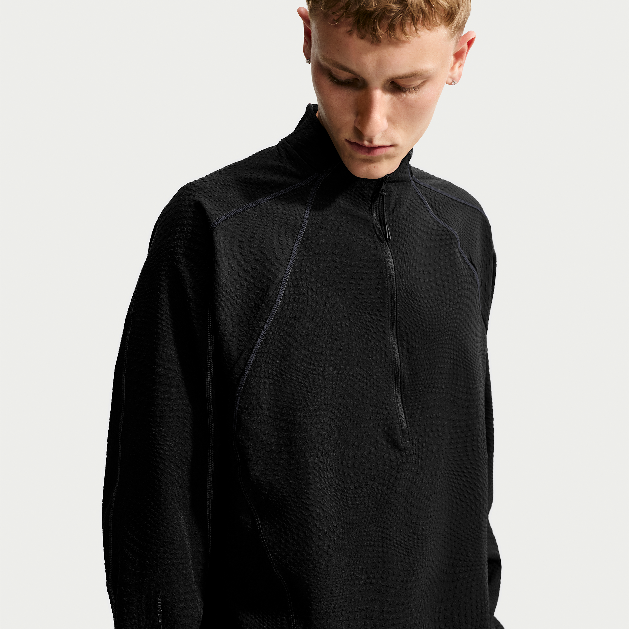 Nike Men's Tech Loose Dri-FIT Quarter-Zip Top in Black | IM6251-010