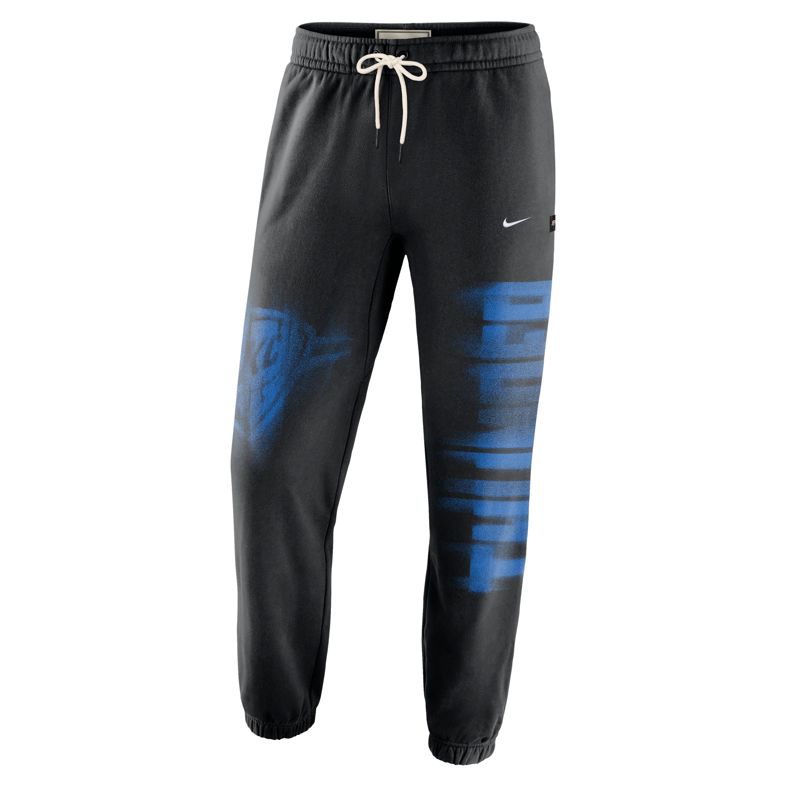 Nike Men's Oklahoma City Thunder Standard Issue Therma-FIT Fleece Basketball Pants in Black | IQ1526-010