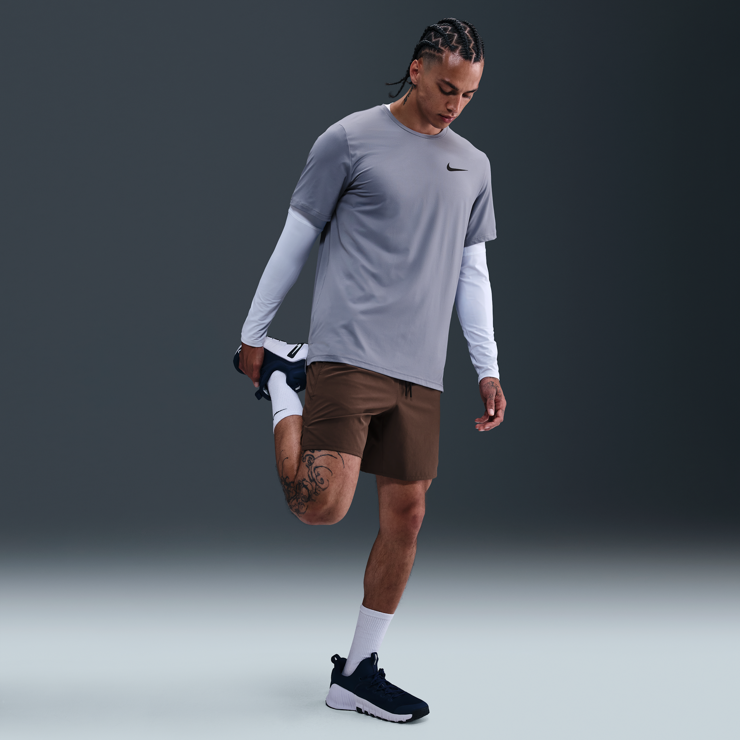 Nike Men's Unlimited Dri-FIT 7" Unlined Versatile Shorts in Brown | DV9340-237