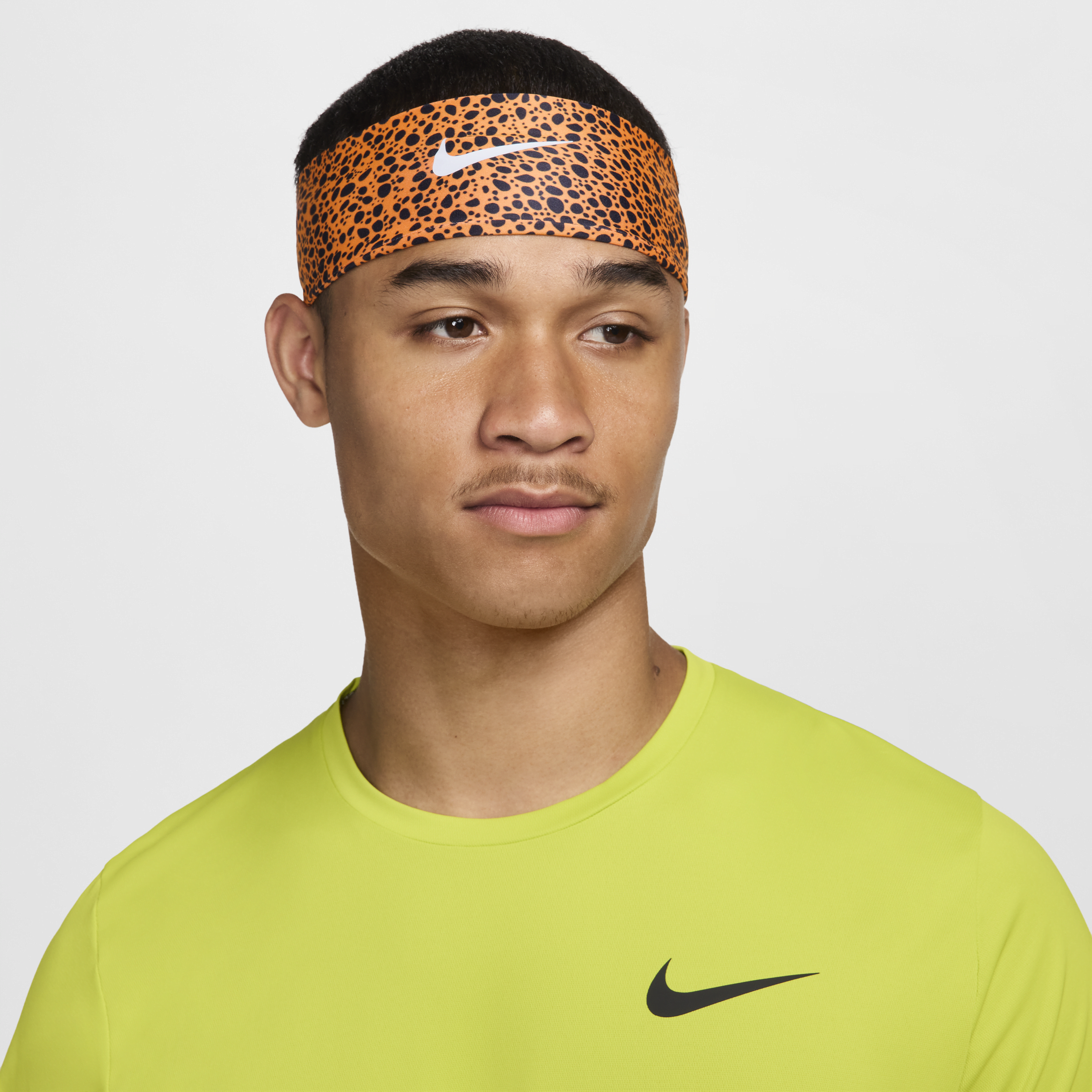 Shop Nike Women's Fury Printed Headband In Orange