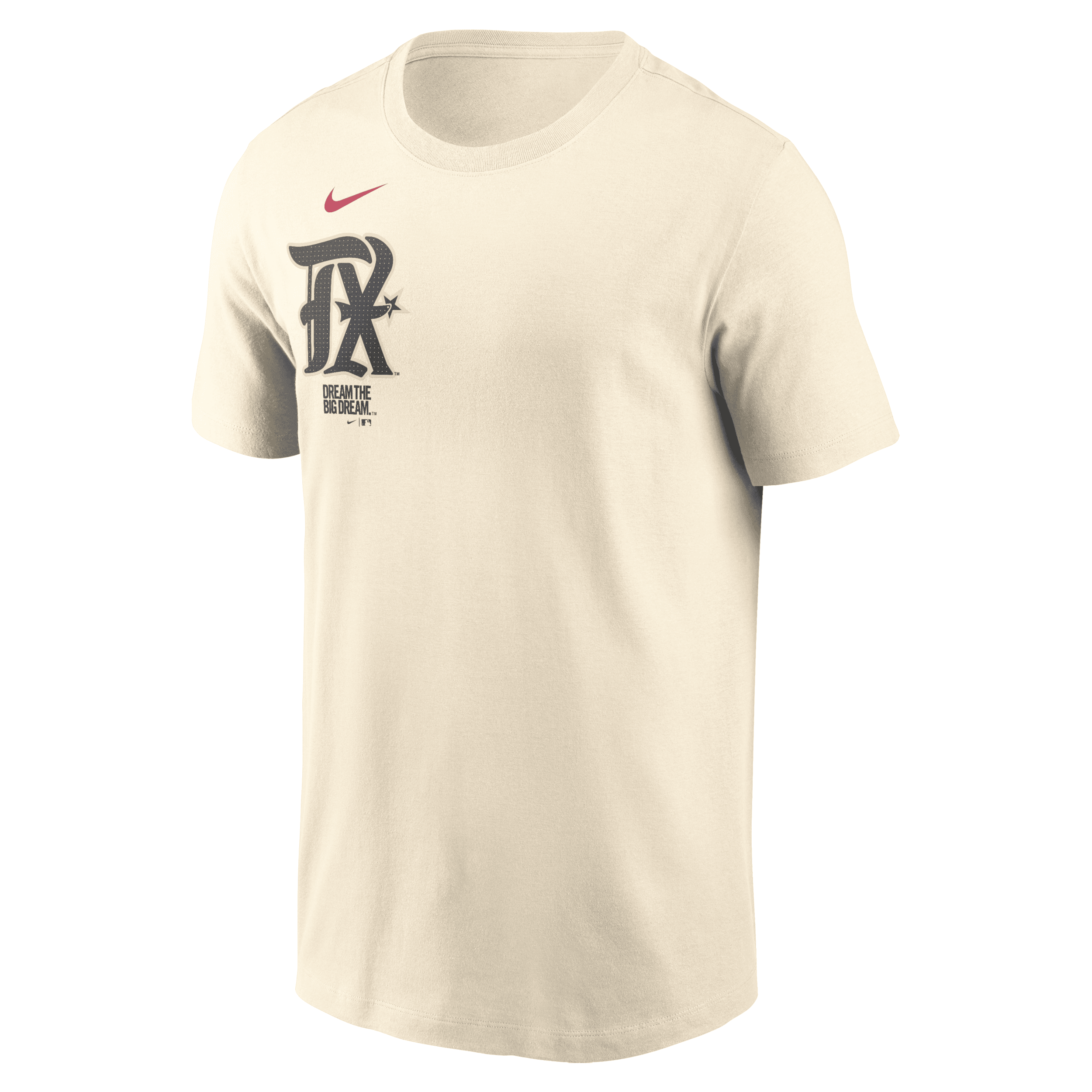 Nike Texas Rangers City Connect Wordmark  Men's Mlb T-shirt In Brown