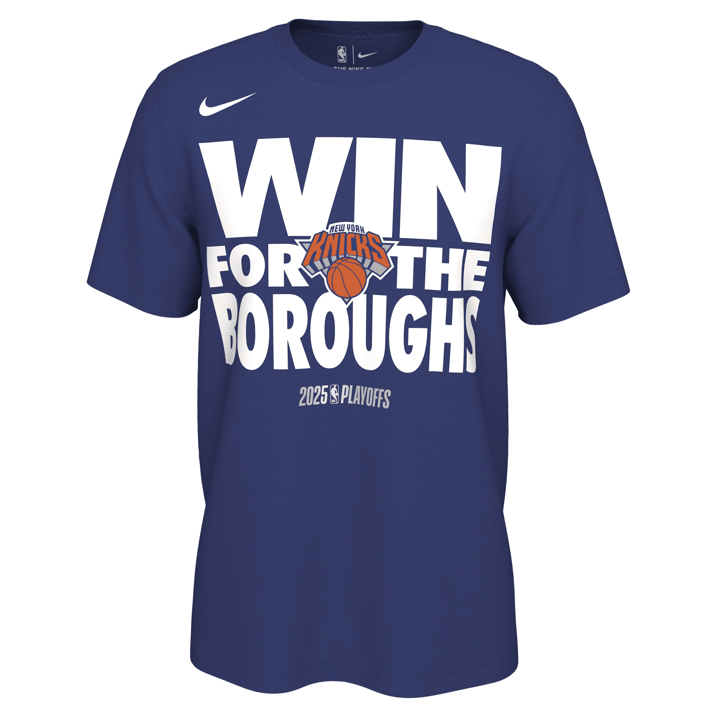 NIKE NEW YORK KNICKS PLAYOFF MANTRA 2025  MEN'S NBA T-SHIRT