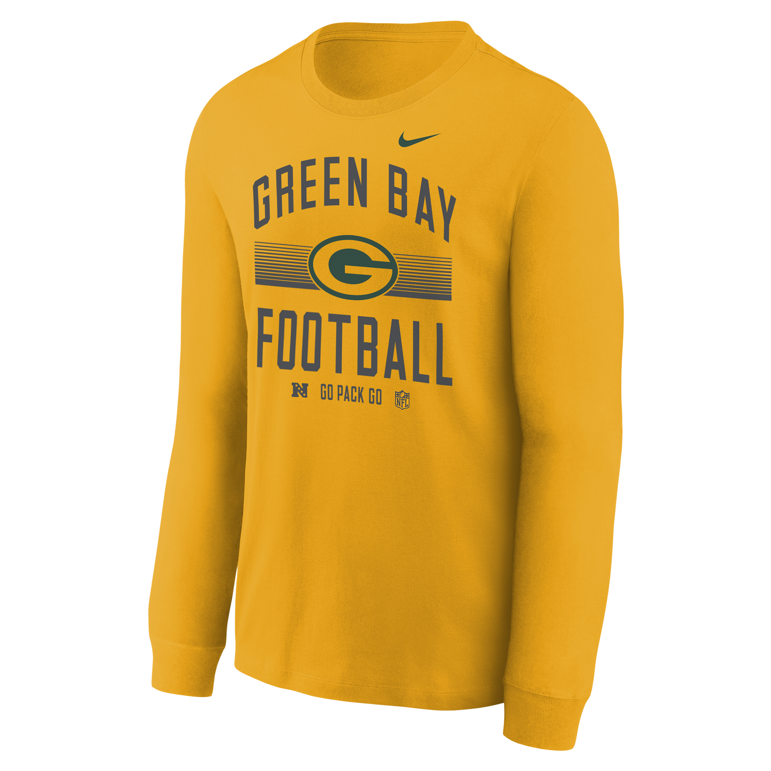 Green Bay Packers Hometown Big Kids' Nike NFL Long-Sleeve T-Shirt in Brown | Z1B7NFQMPCK-NDZ