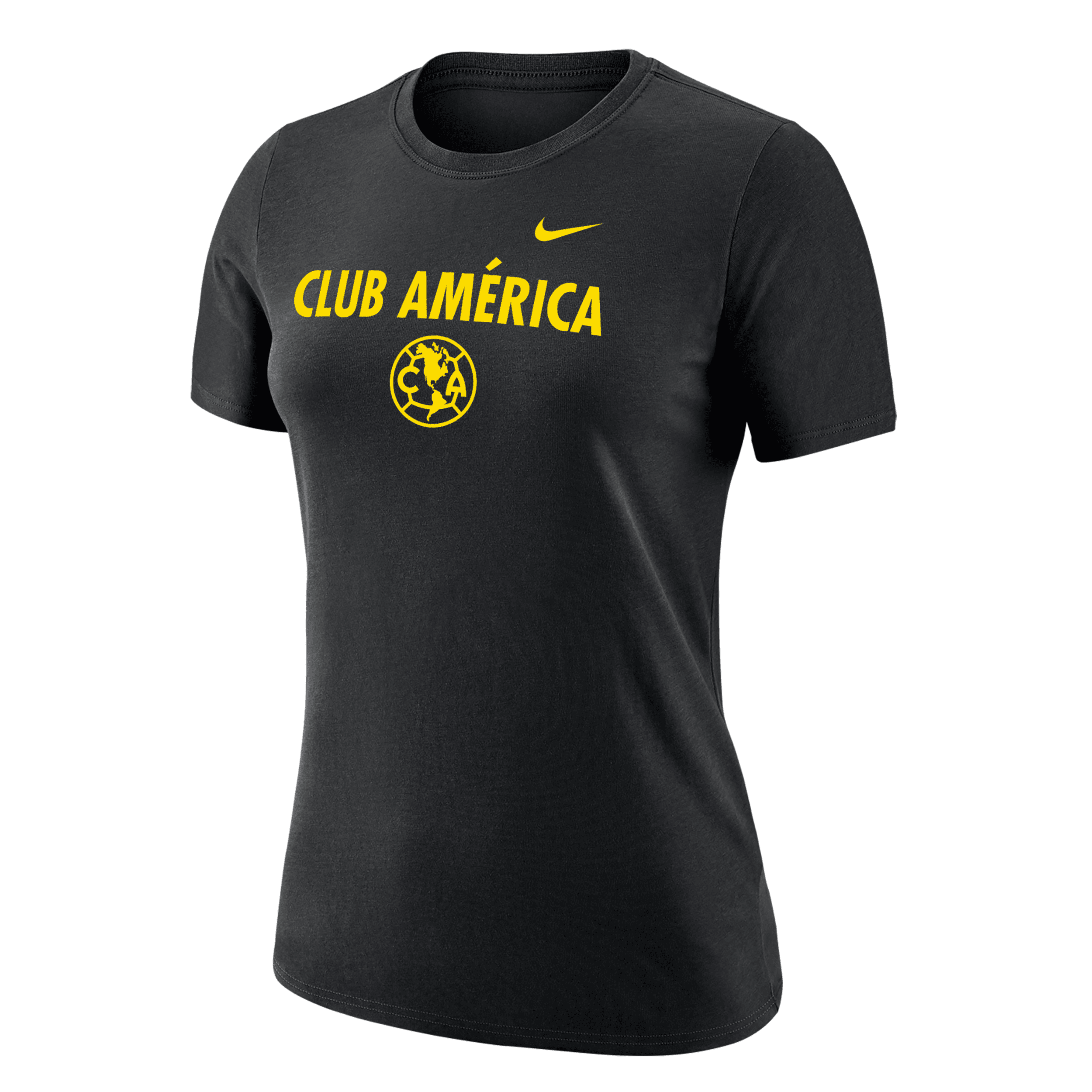 Nike Club Amã©rica  Women's Soccer T-shirt In Black