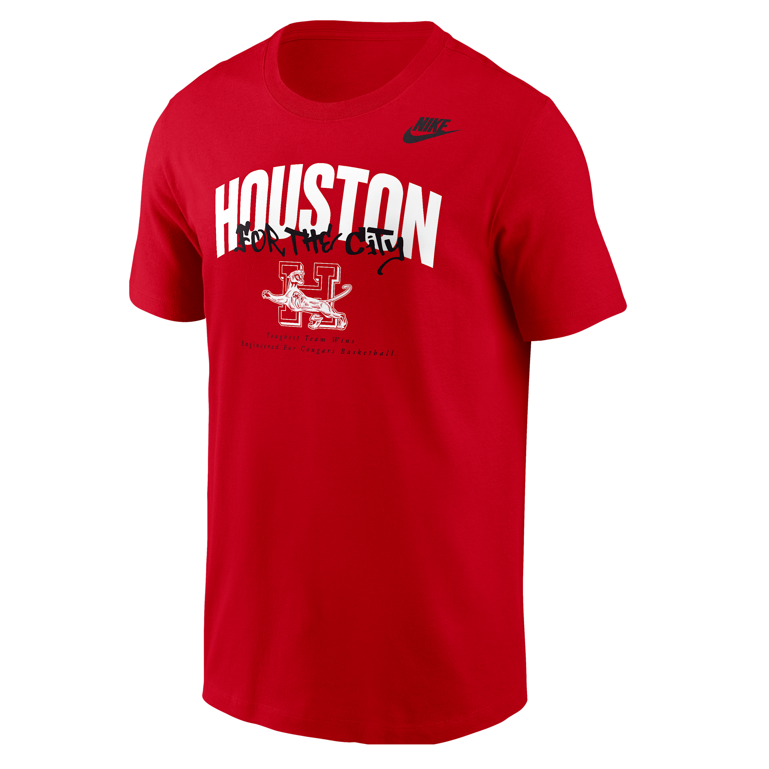 Nike Men's Houston Cougars Jordan NCAA Cotton T-Shirt in Red | M11332P957UNHO-RED