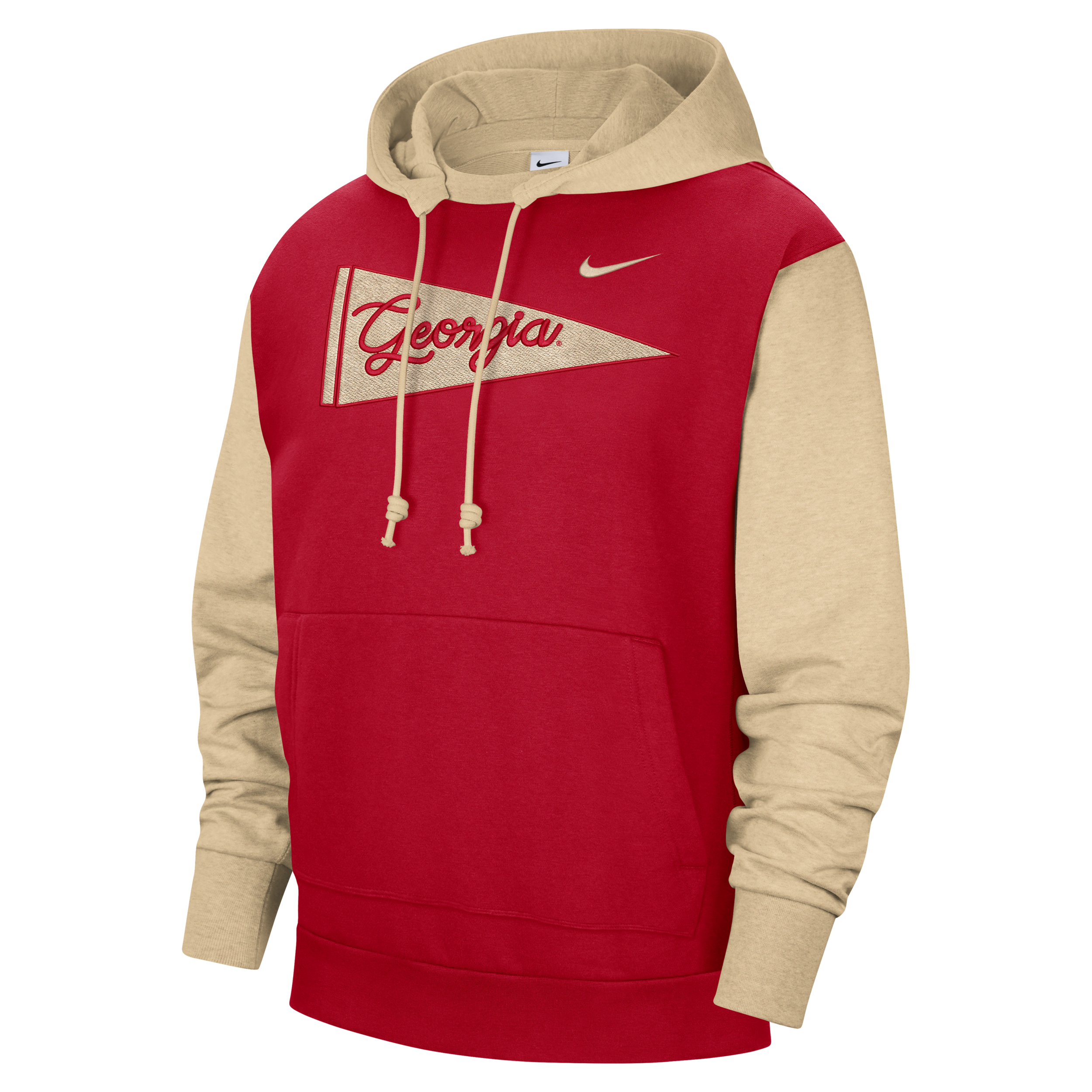 Nike Georgia Standard Issue  Men's College Pullover Hoodie In Red