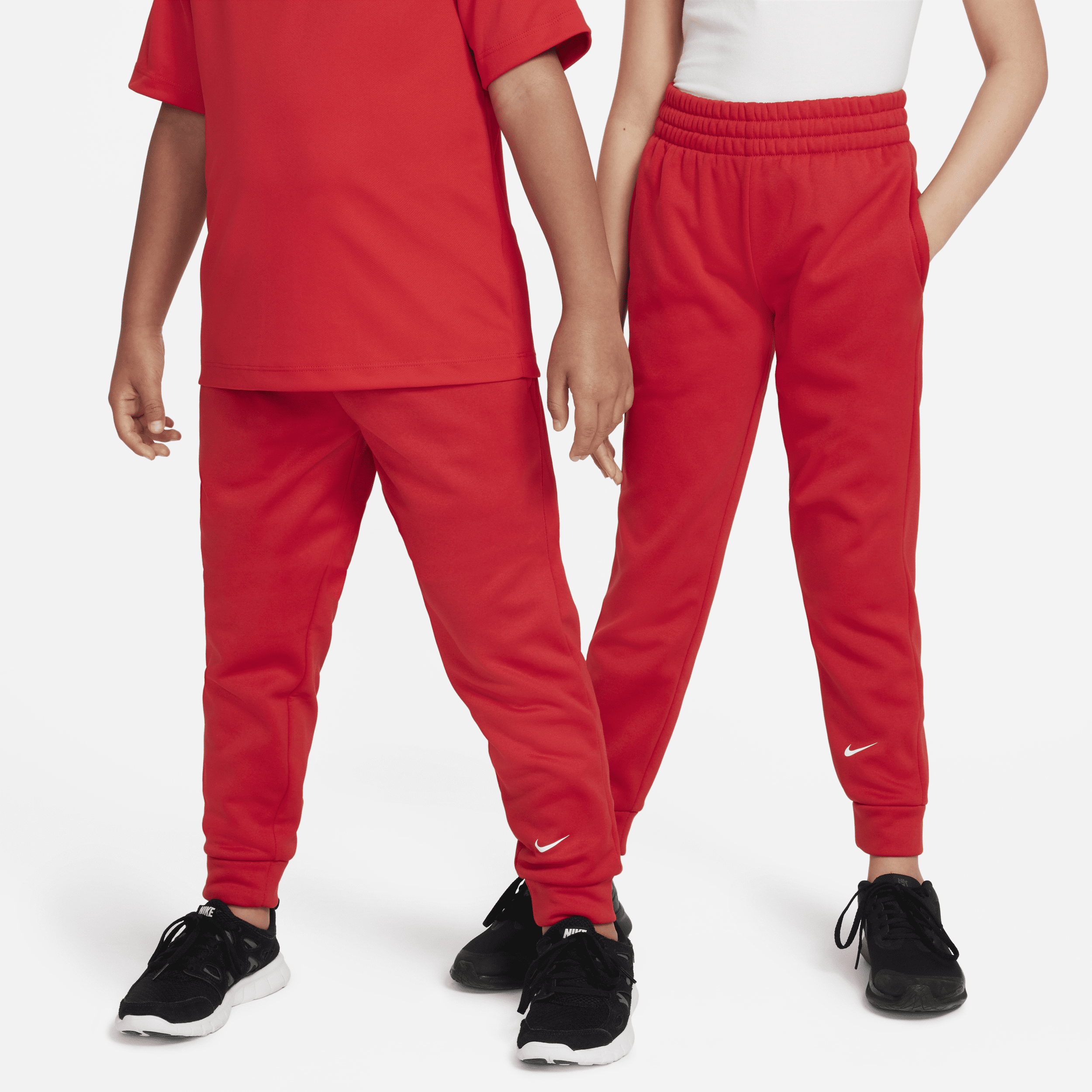 Nike Multi Big Kids' Therma-fit Training Jogger Pants In Red