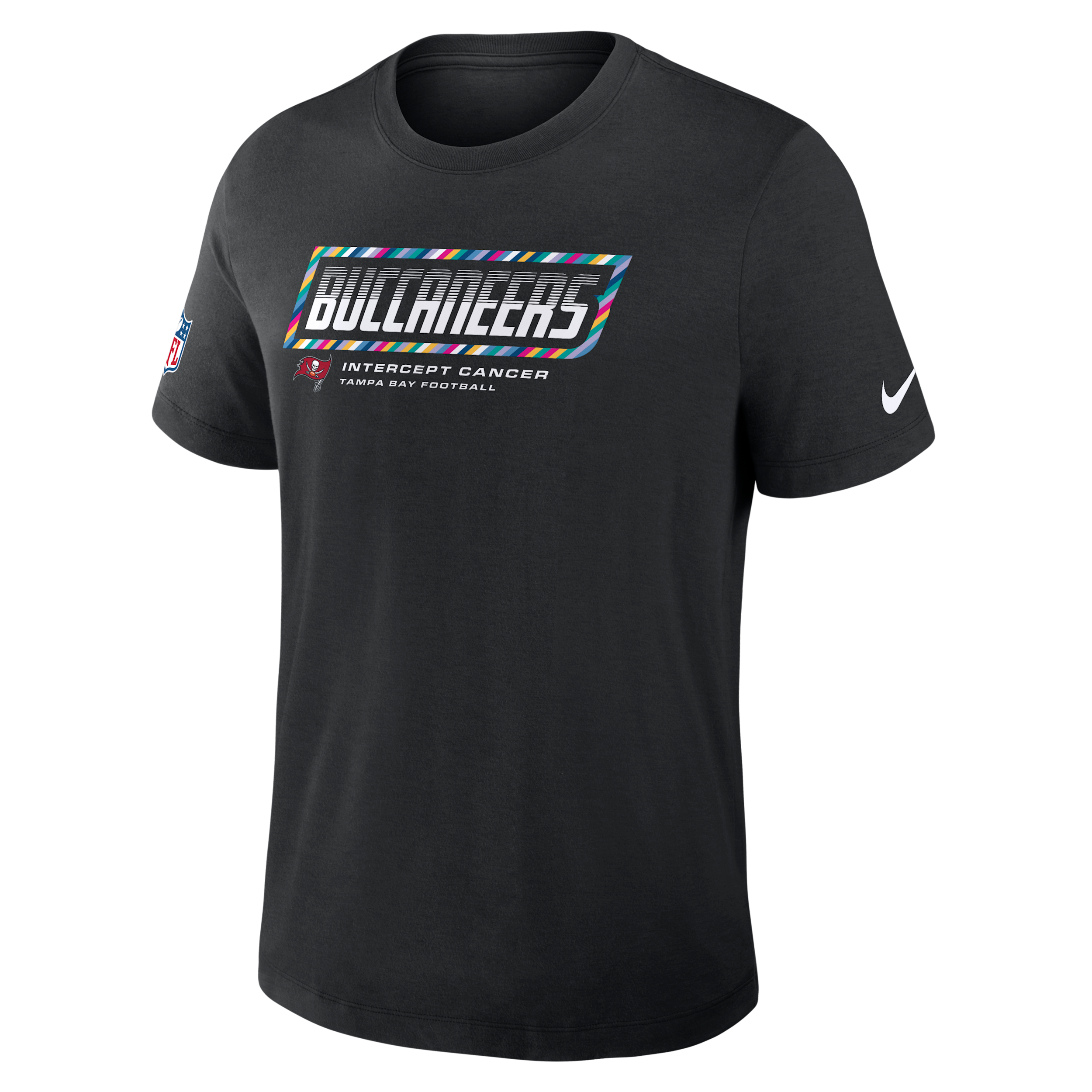Tampa Bay Buccaneers Crucial Catch Sideline Nike Men's Dri-FIT NFL T-Shirt in Black | 034J00AZUV-F9R