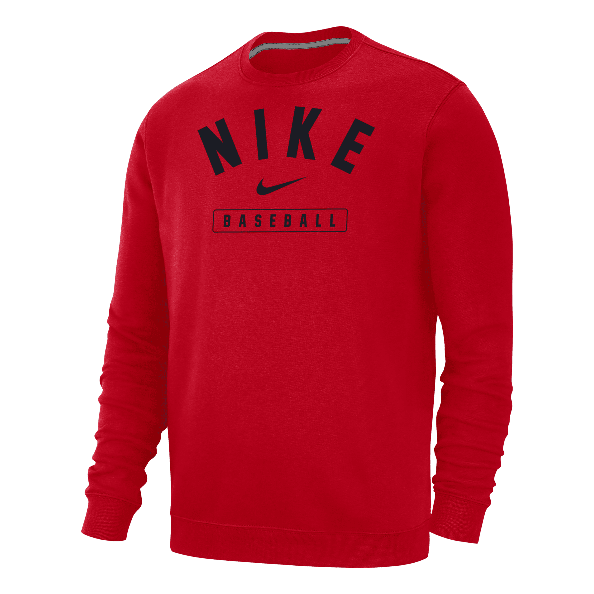 Nike Men's Baseball Crew-neck Sweatshirt In Red
